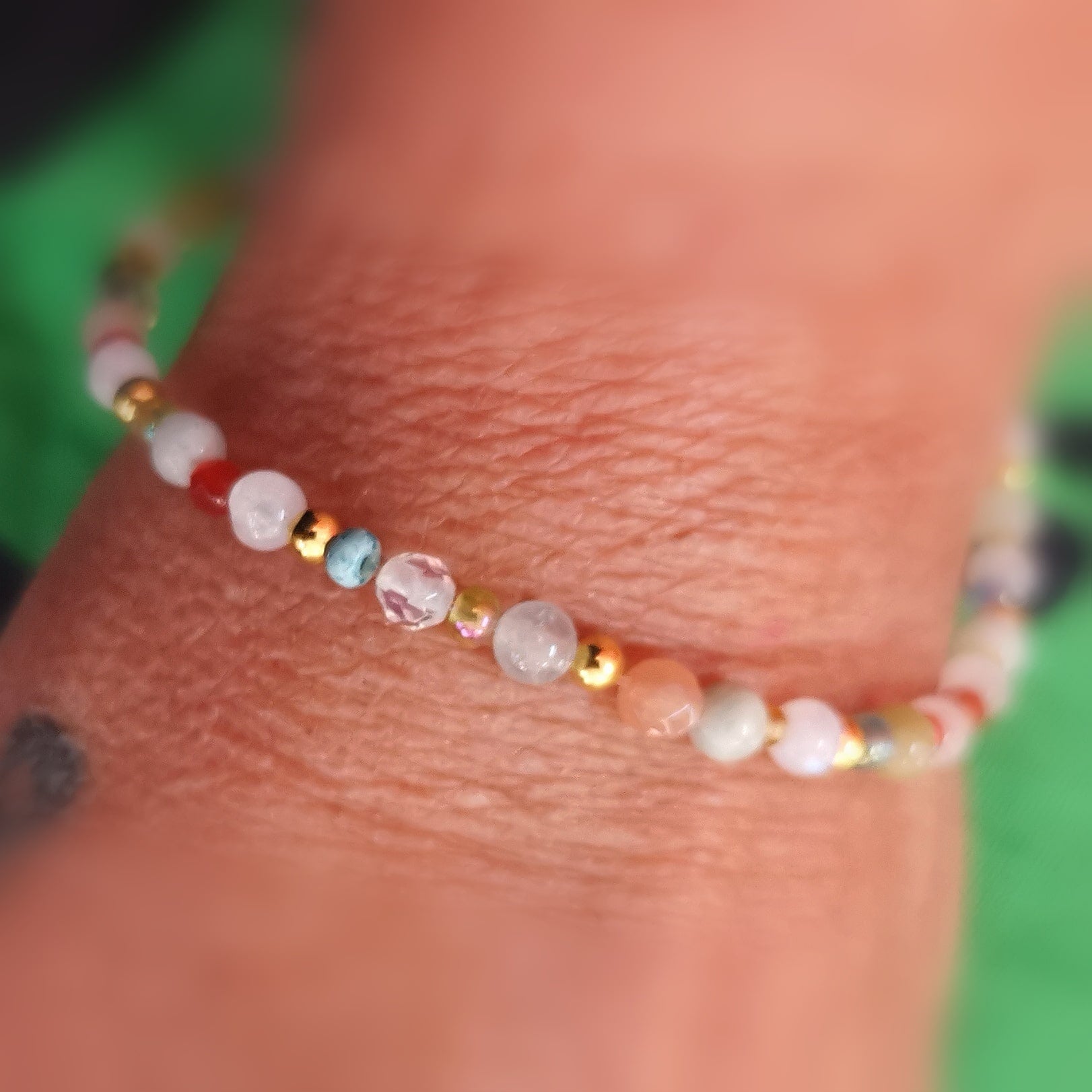 Edelstein-Mix Yoga Karma Armband mit Herz – geweiht für Liebe, Balance & Herzenergie