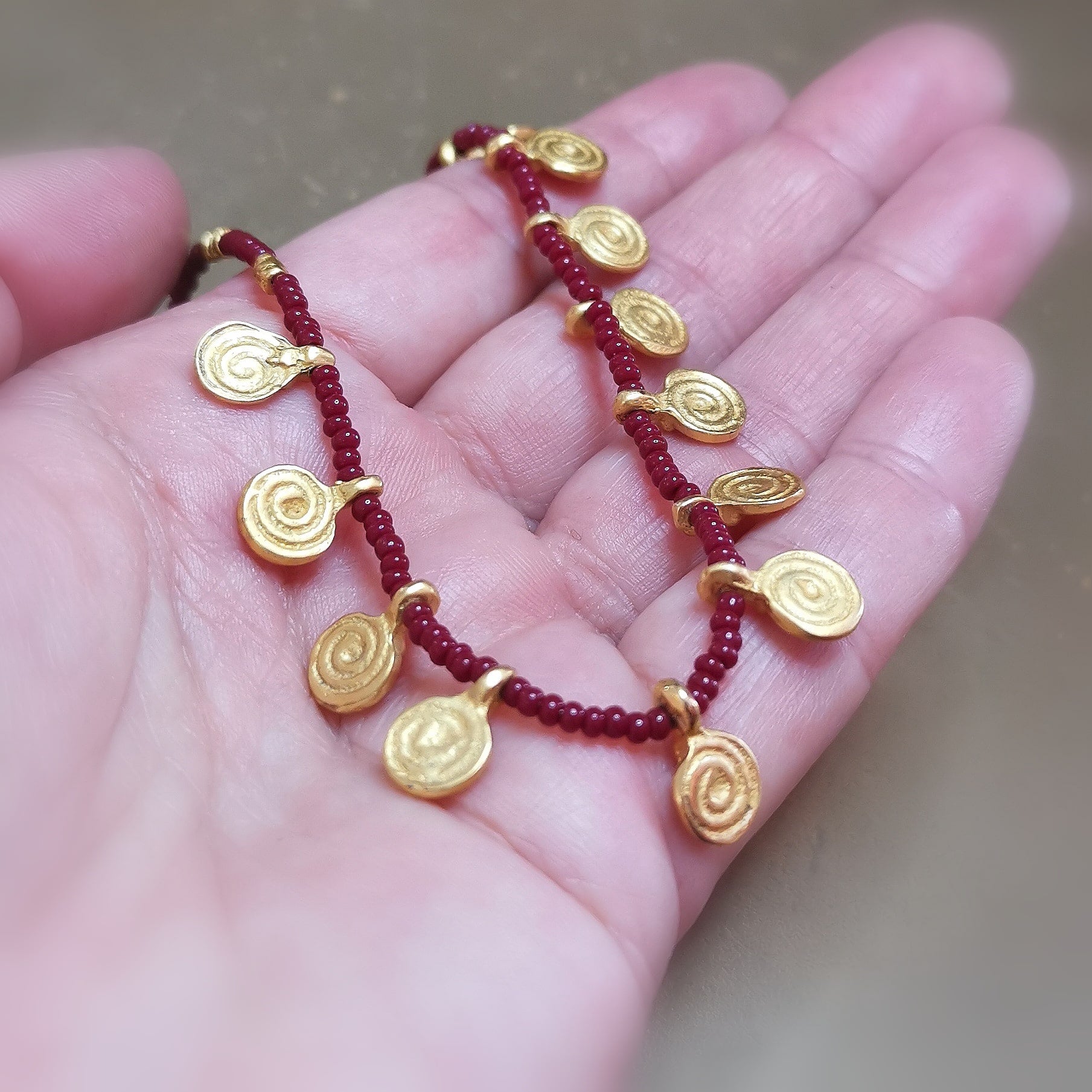 Inka Schmuck Rot Gold – geweiht für Lebensenergie & die Kraft der Sonne