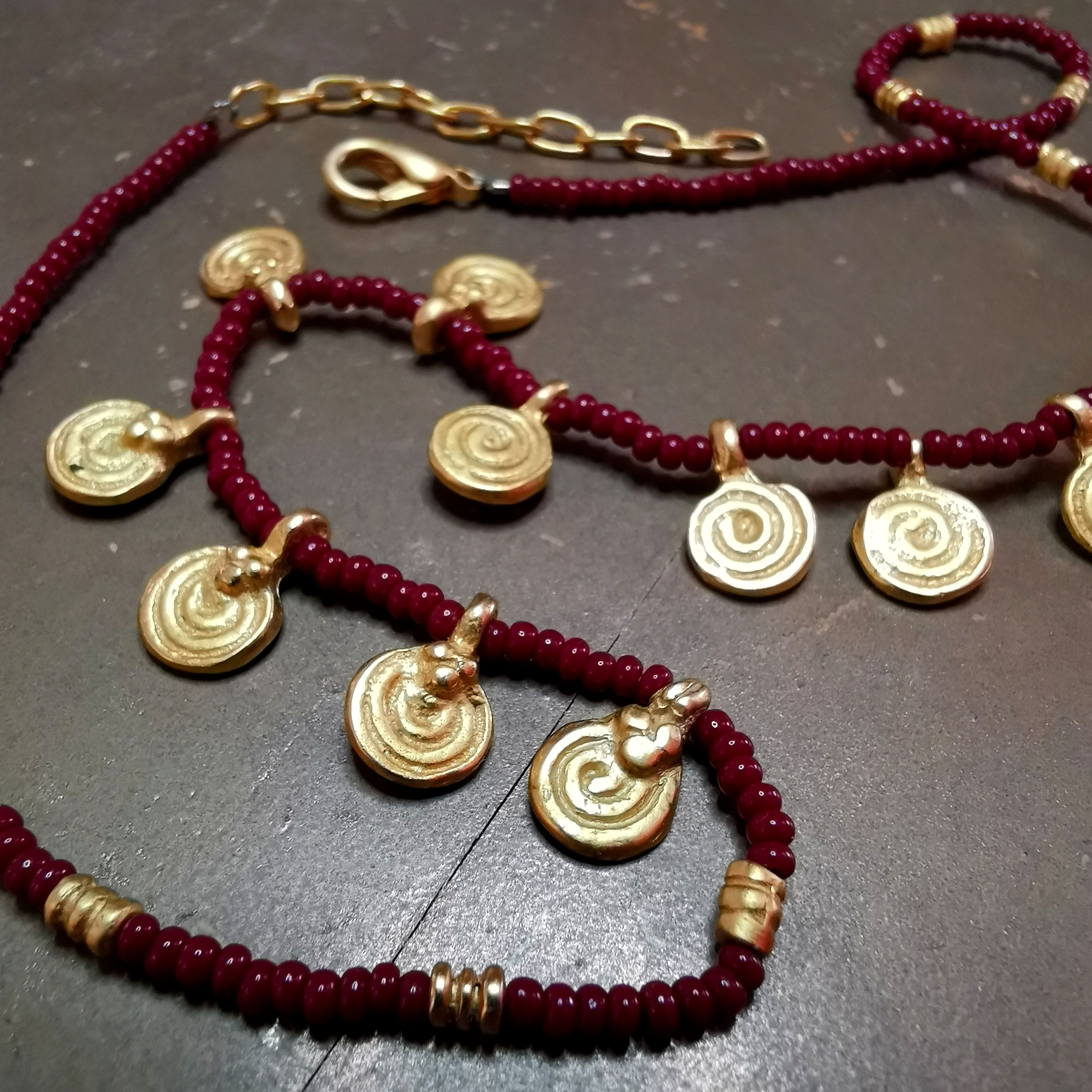Inka Schmuck Rot Gold – geweiht für Lebensenergie & die Kraft der Sonne