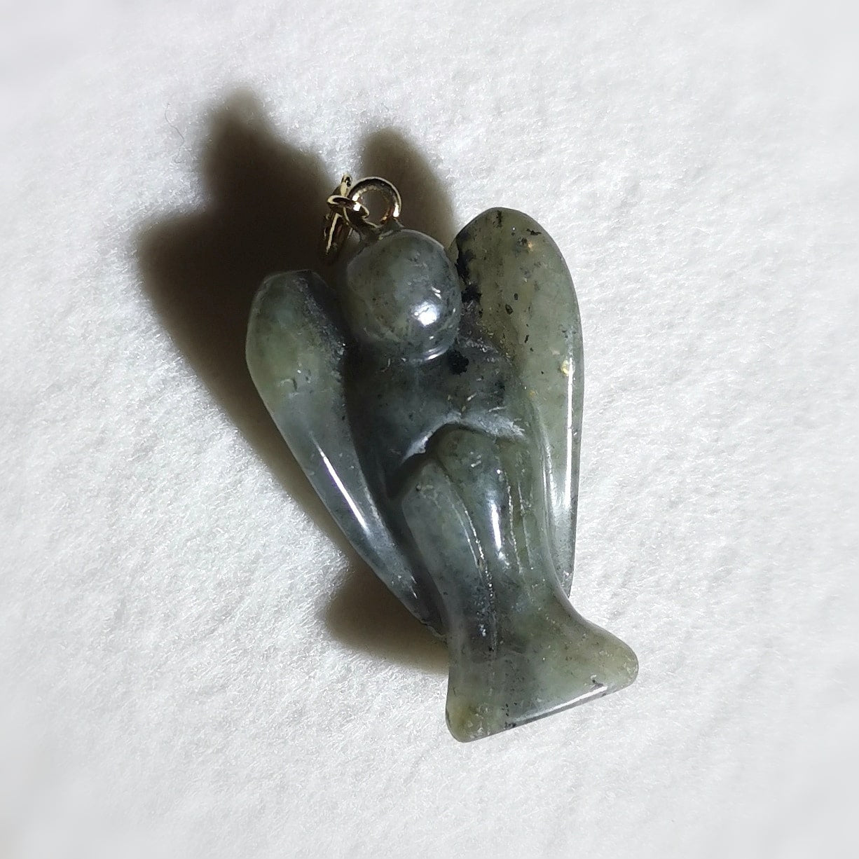 💫 Labradorit Engel Edelstein Kette – geweiht für Eigenliebe & Intuition