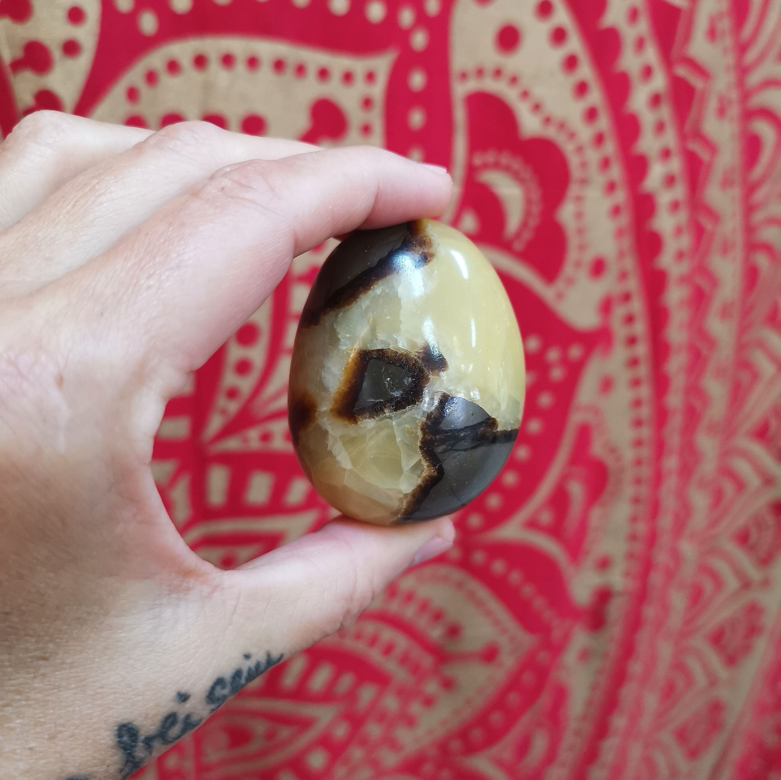 Septarie Edelstein Meditationsstein – geweiht für Erdung, Mut & innere Klarheit