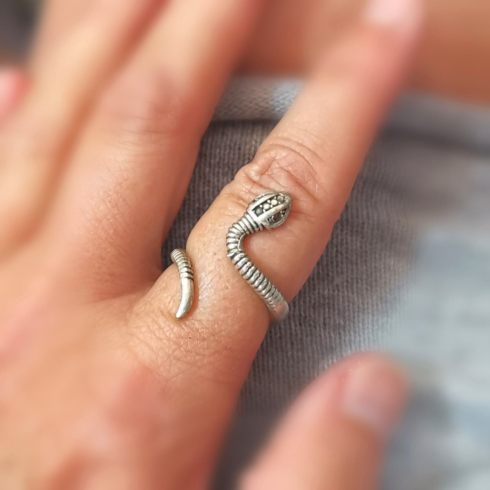 Kobra Krafttier Ring – Schutz, Wandlung & innere Stärke