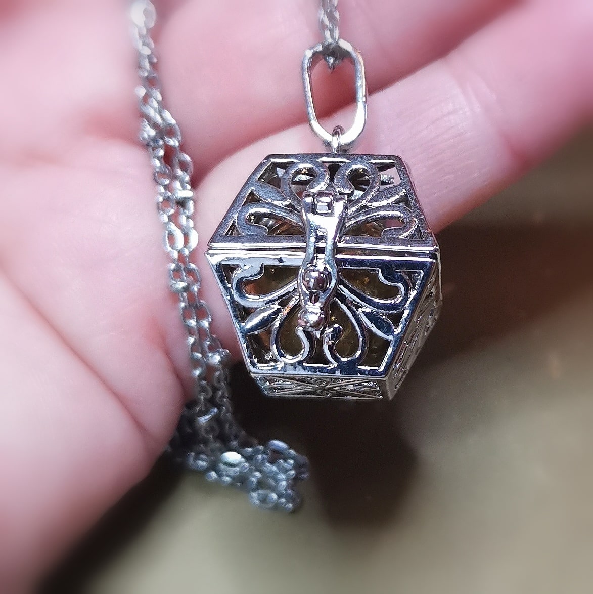 Engelsrufer Wunschbox Kette – mit Klangkugel · geweiht für Harmonie & Herzenswünsche