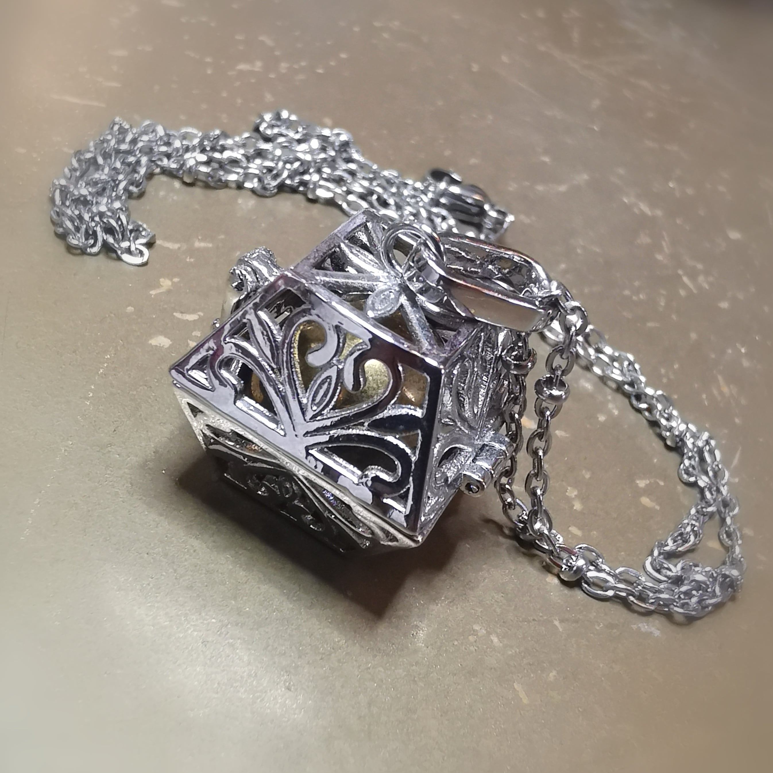 Engelsrufer Wunschbox Kette – mit Klangkugel · geweiht für Harmonie & Herzenswünsche