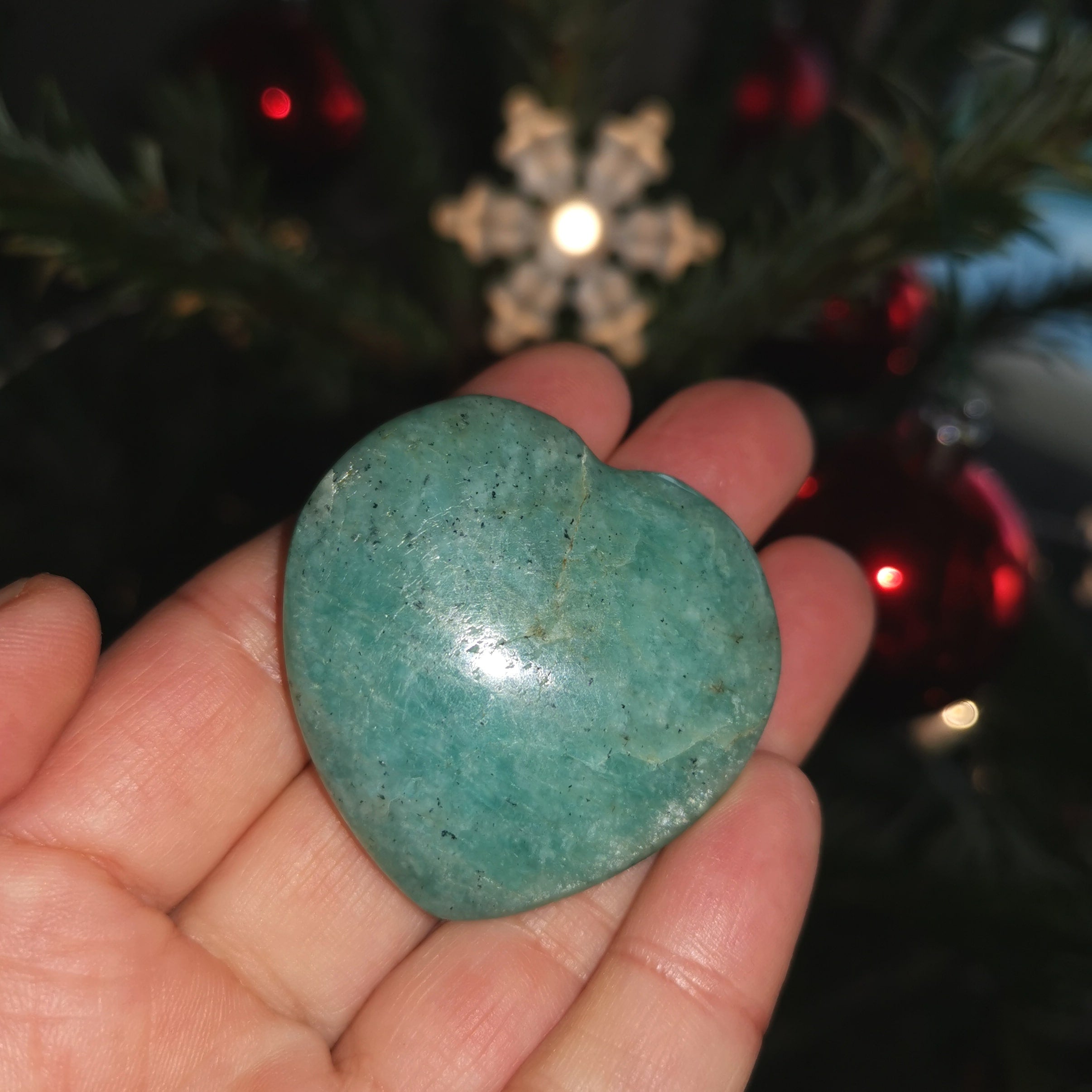Amazonit Herz Edelstein – Anti-Stress · Meditation · Reiki · Yoga · Harmonie