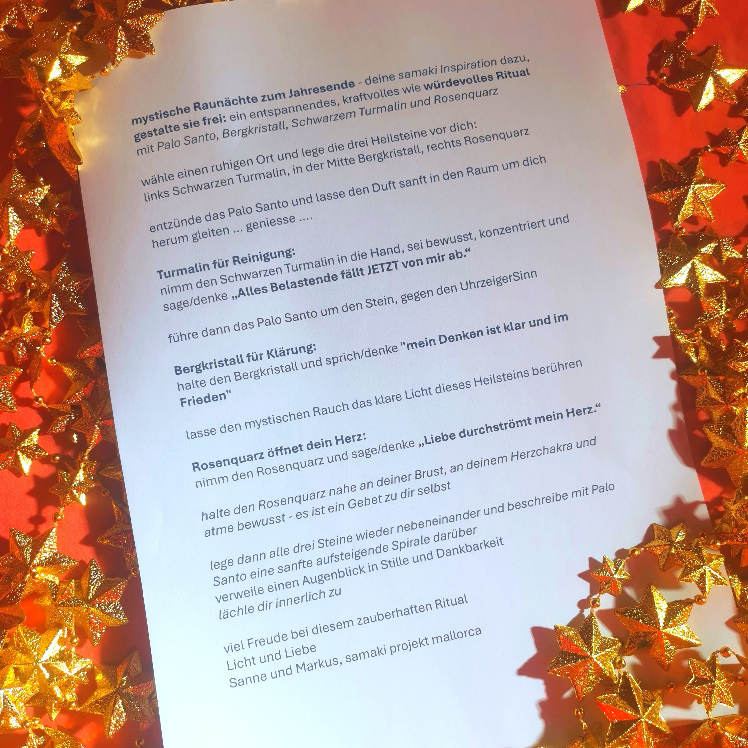 Raunacht-Aktiv-Päckchen – samaki Projekt Mallorca