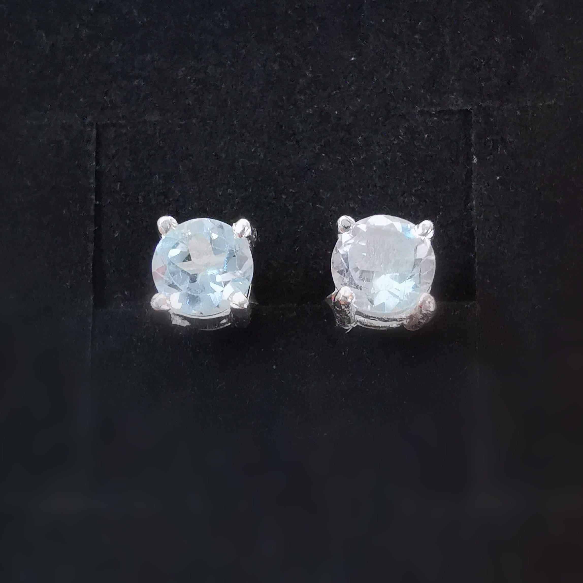 Topas Edelstein Ohrstecker Sterlingsilber – Klarheit, Freude & Leichtigkeit