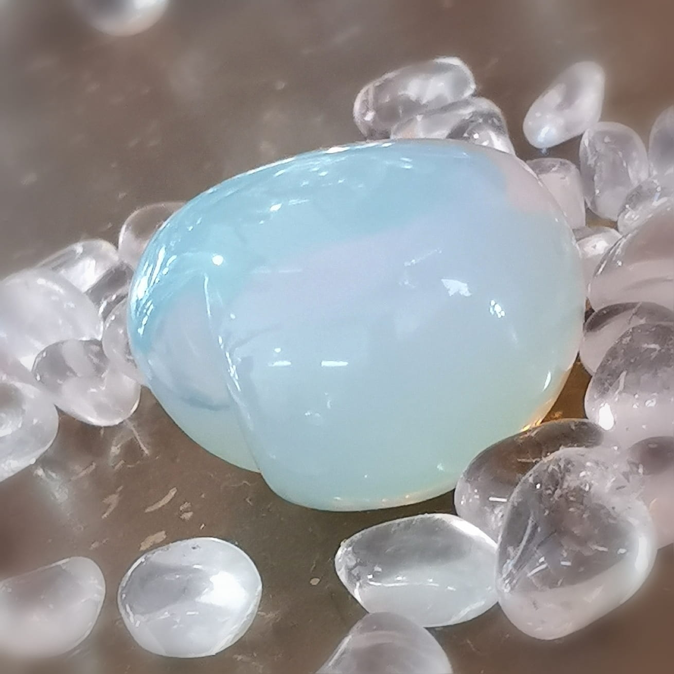 Opalith Herz Handschmeichler – geweiht für Trost, Licht & sanfte Herzensenergie