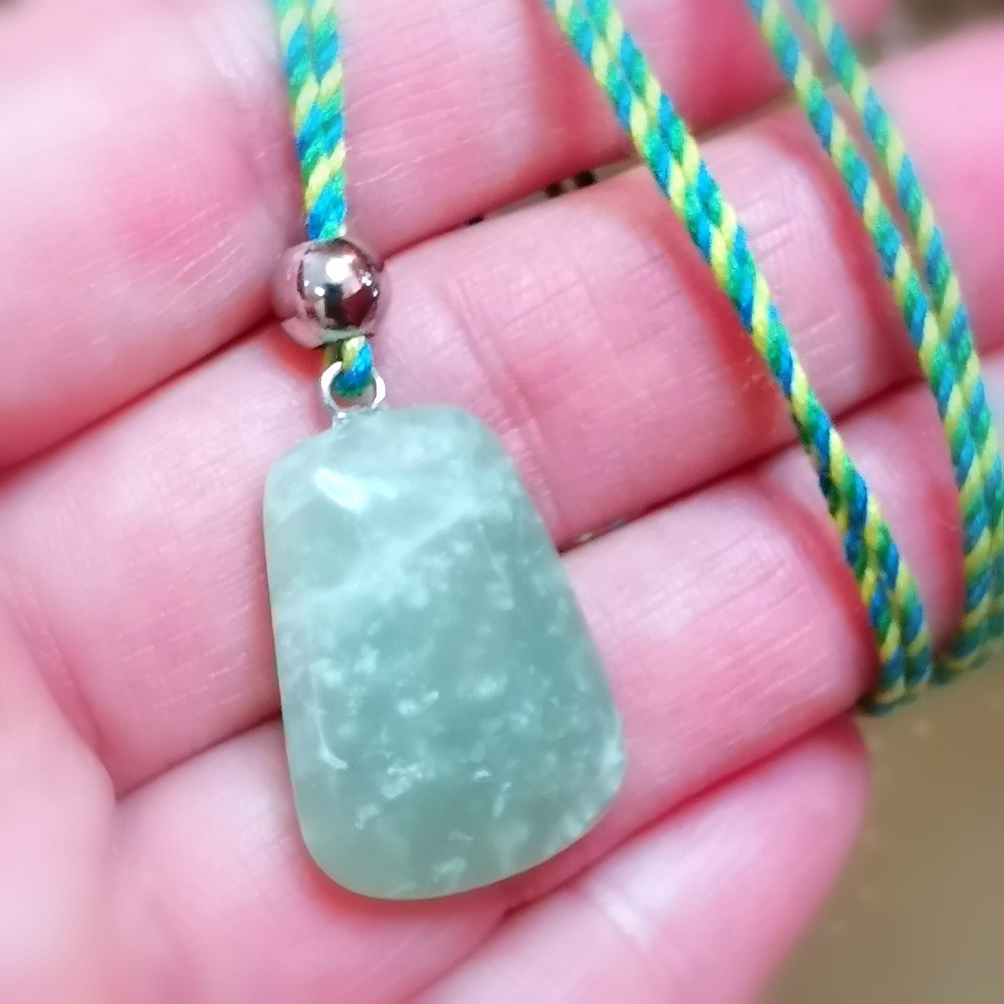 Jade Serpentin Edelstein Yoga Karma Kette – easy going