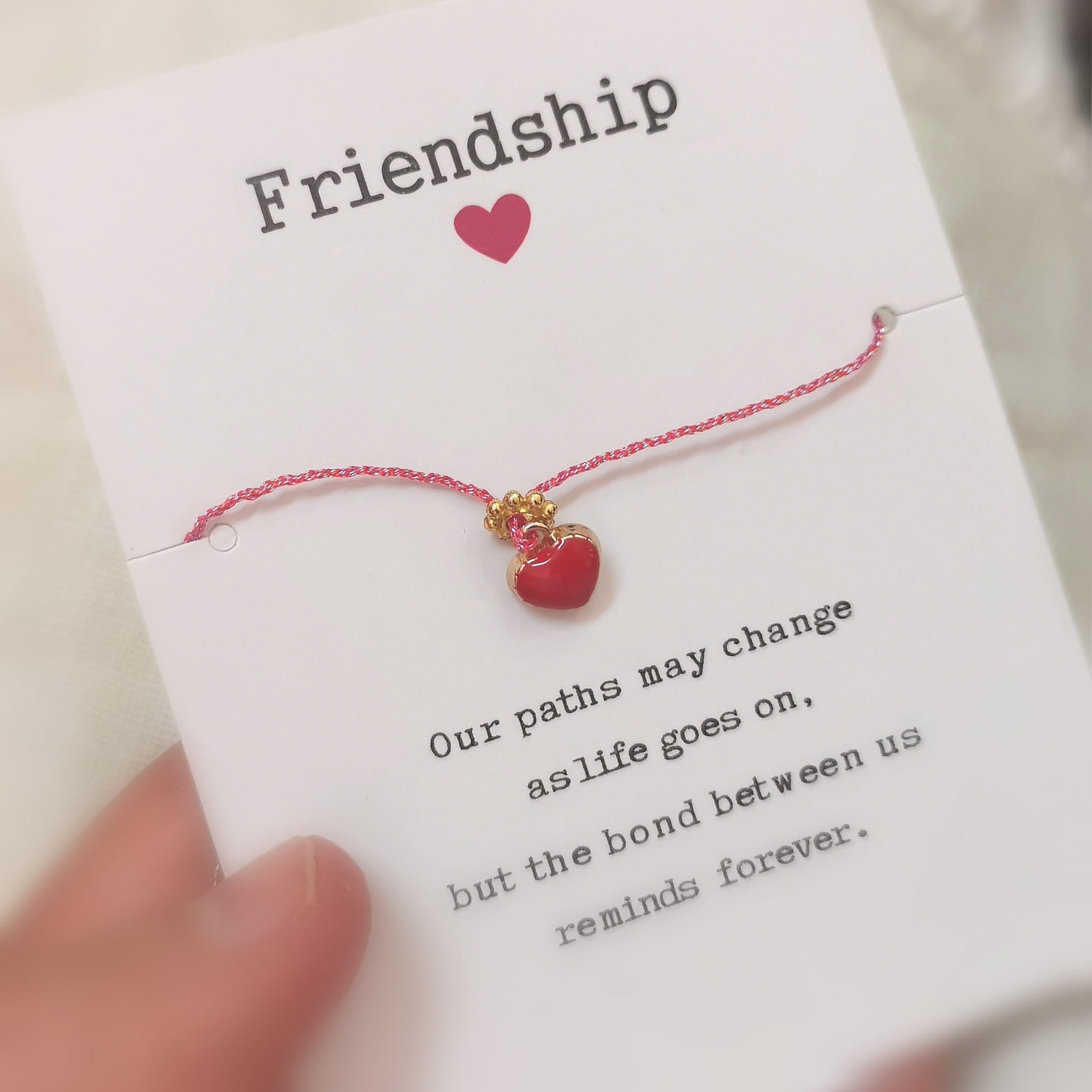 Freundschaft Friendship Reminder Herz Armband Gold Edelstahl – geweiht für Verbundenheit & Vertrauen