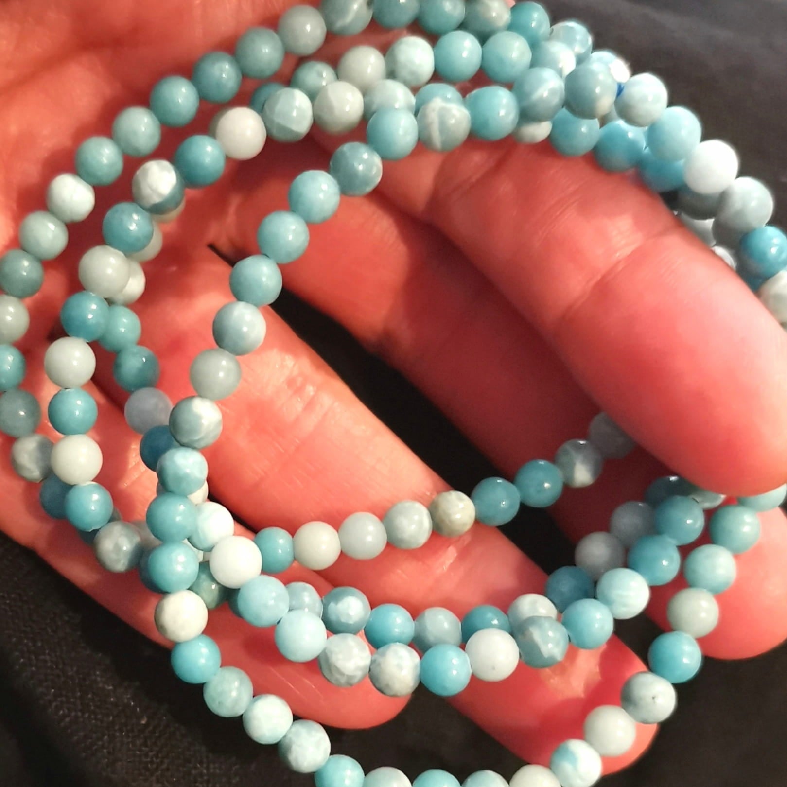 Larimar Brasilien Armband – geweiht für Freiheit, Gelassenheit & innere Klarheit