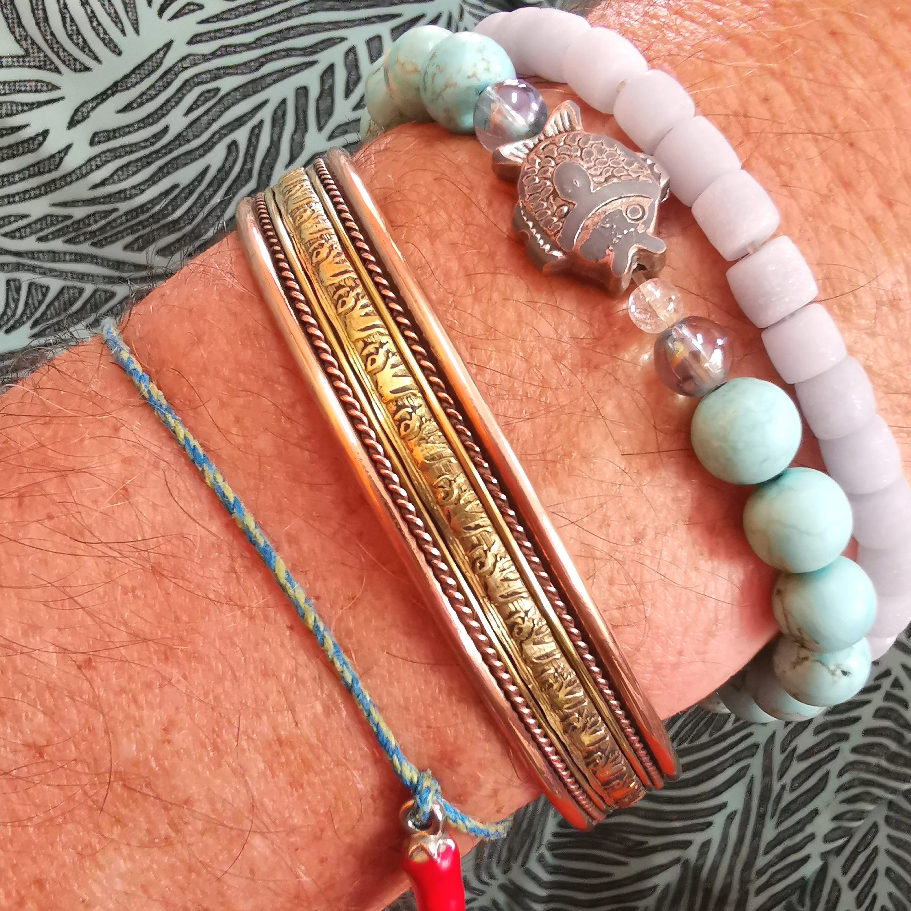 Kupfer Magnet Armband Elefant Krafttier – Energiebringer, Stärke & Glück, geweiht