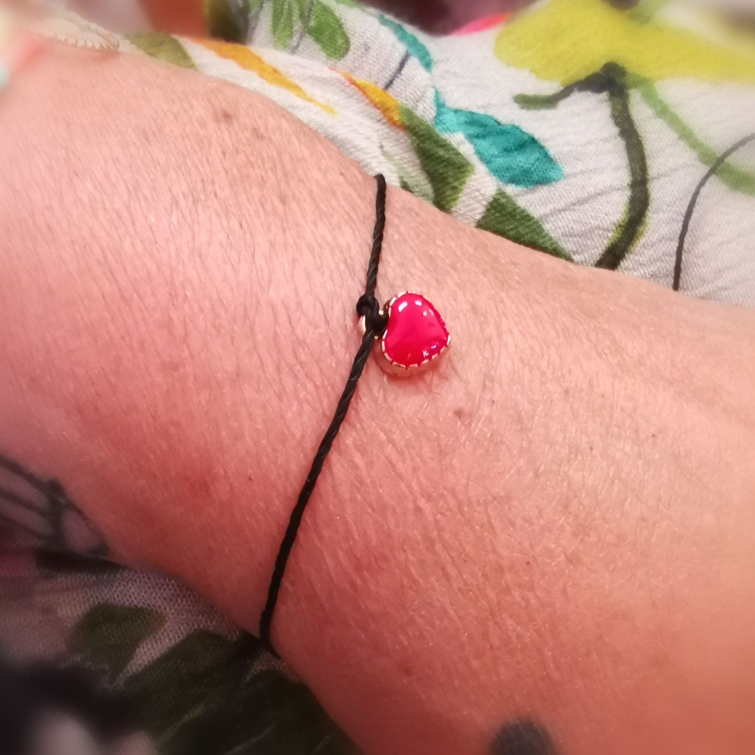 Reminder Herz Fadenarmband #Eigenliebe – erinnere dich an die Kraft in dir