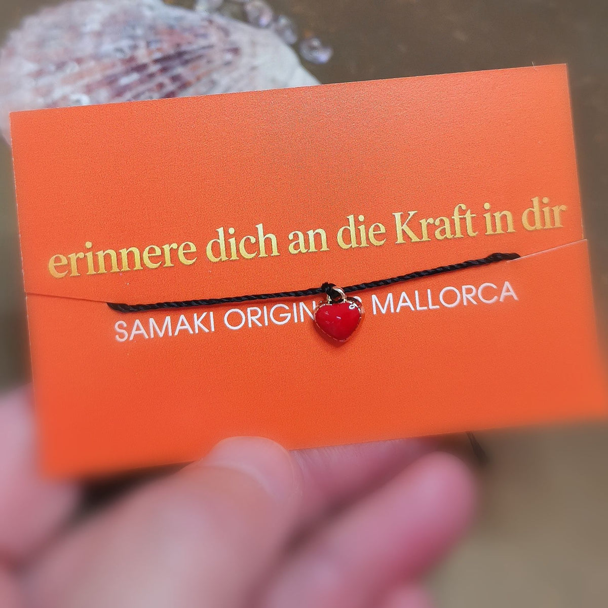Reminder Herz Fadenarmband #Eigenliebe – erinnere dich an die Kraft in dir