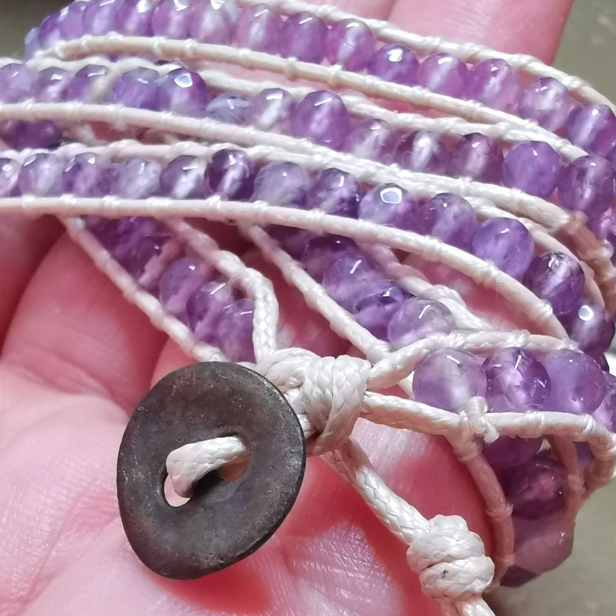 Amethyst Wickelarmband & Edelstein Kette – Intuition, Ruhe & Spiritualität