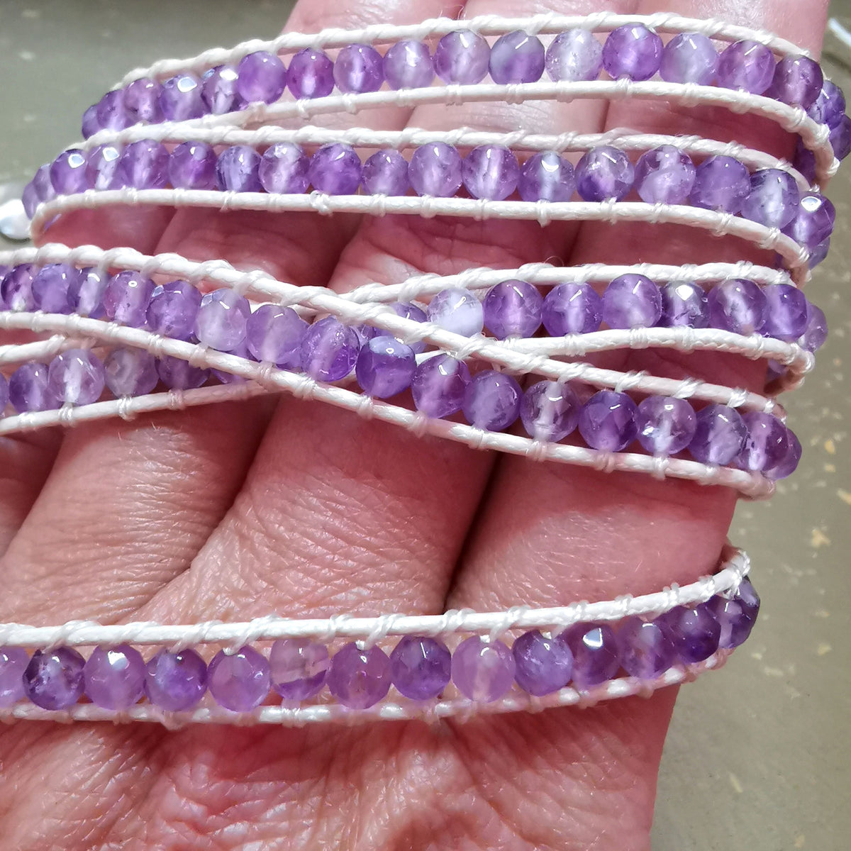Amethyst Wickelarmband & Edelstein Kette – Intuition, Ruhe & Spiritualität