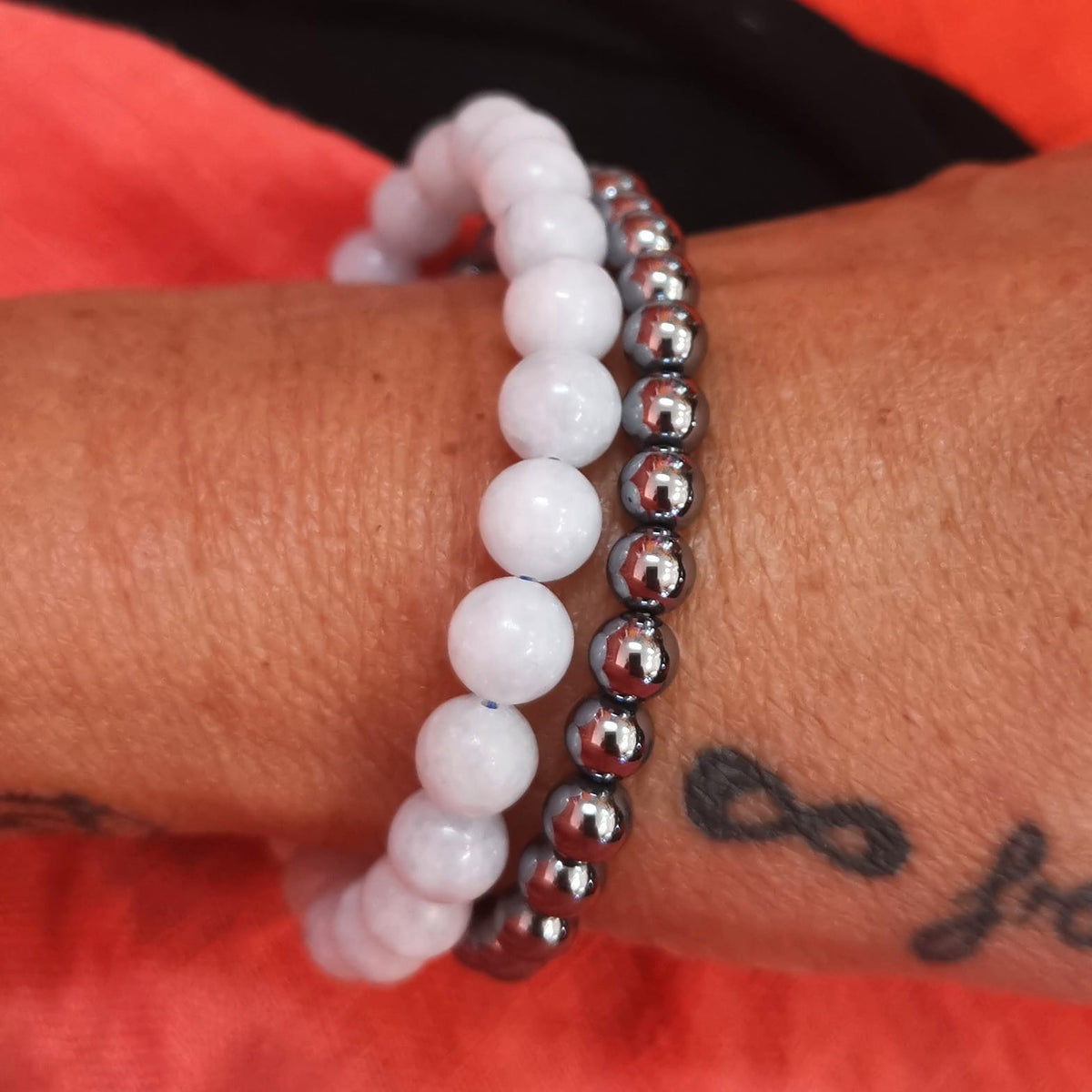 Terahertz Karma Kraft Edelstein Armband antistress 6 mm – Energie & Schutz
