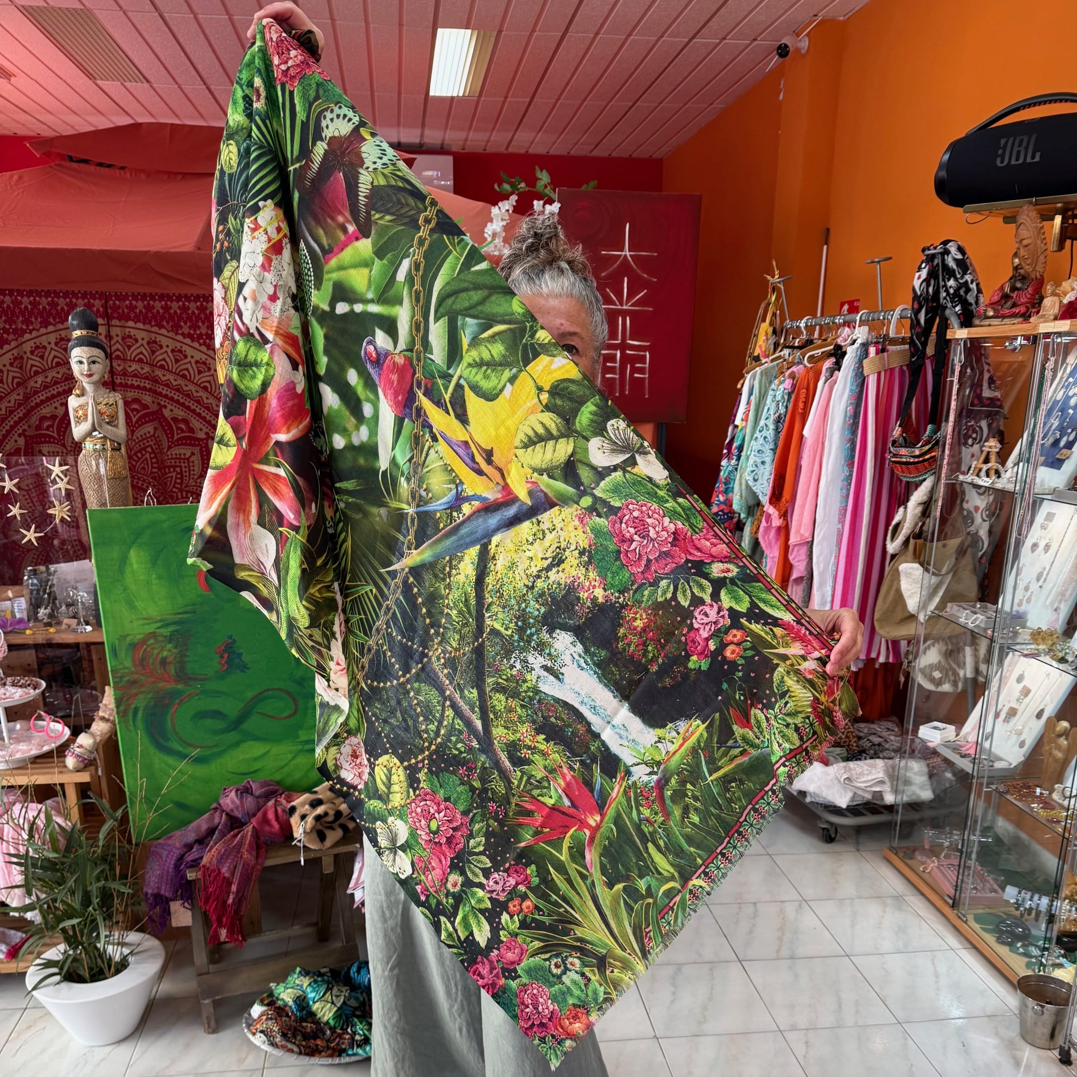 Kaschmir Meditationstuch MARIE – geweiht für Ruhe, Geborgenheit & innere Wärme