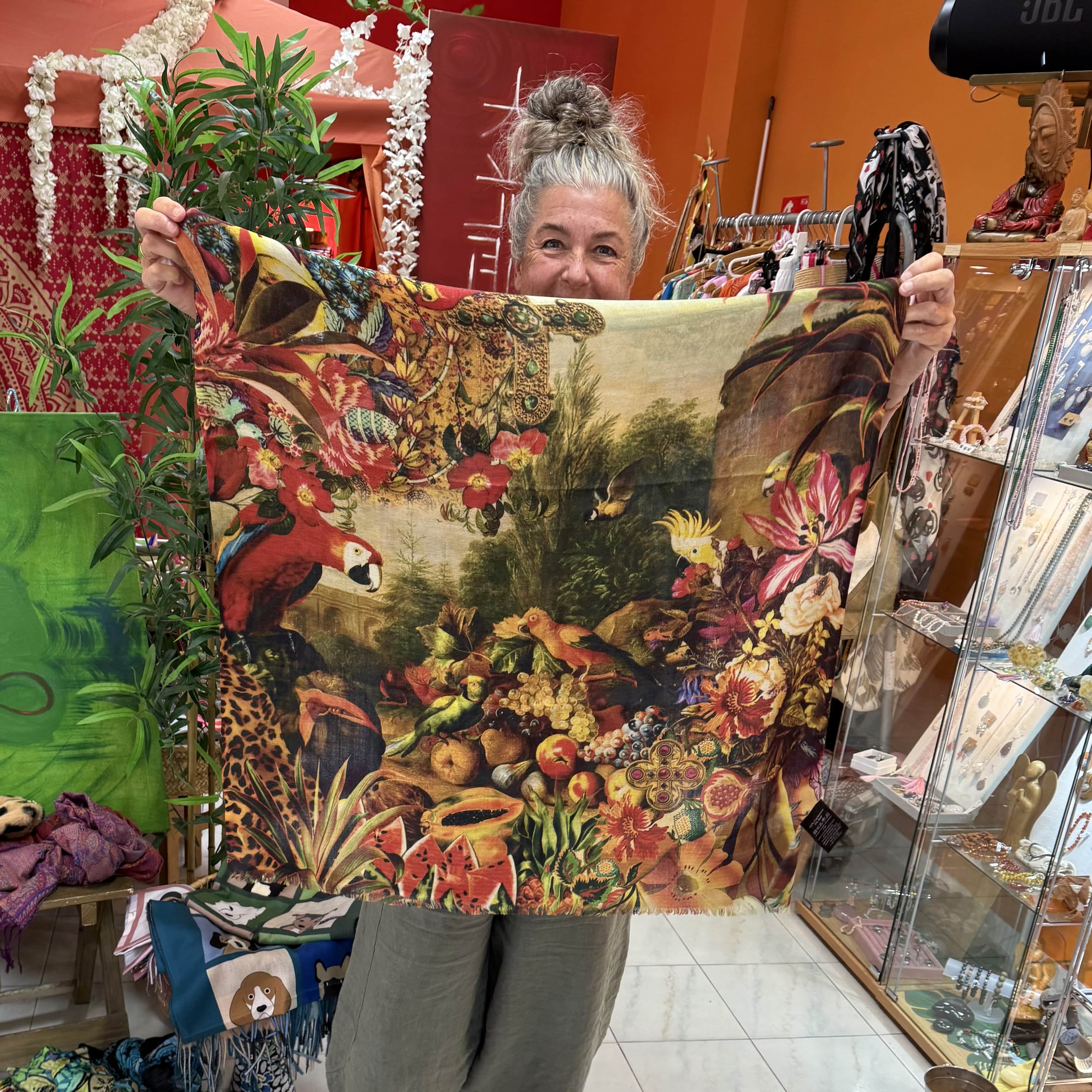 Kaschmir Schal Meditationstuch – geweiht für Ruhe & Geborgenheit