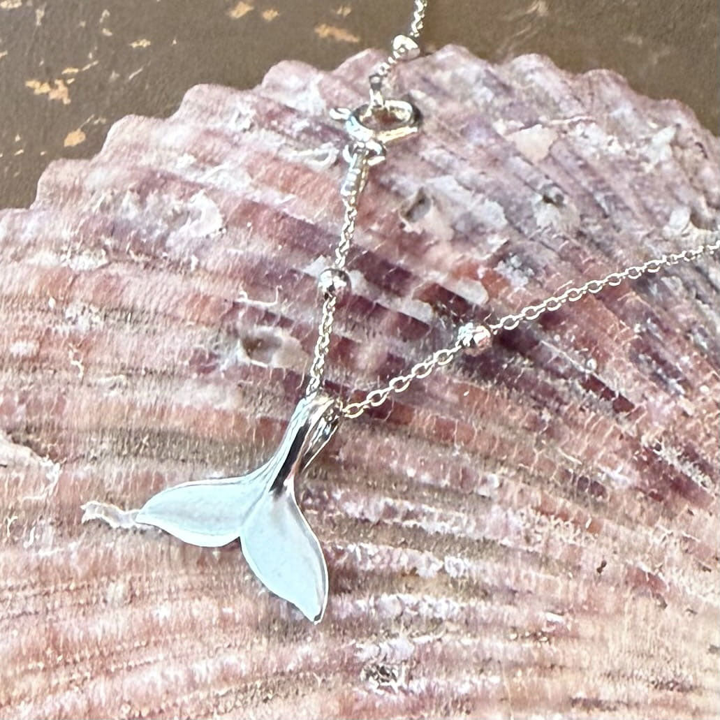 Whale Fin Power Animal Whale Karma Necklace - Freedom, Primal Trust & Inner Knowledge