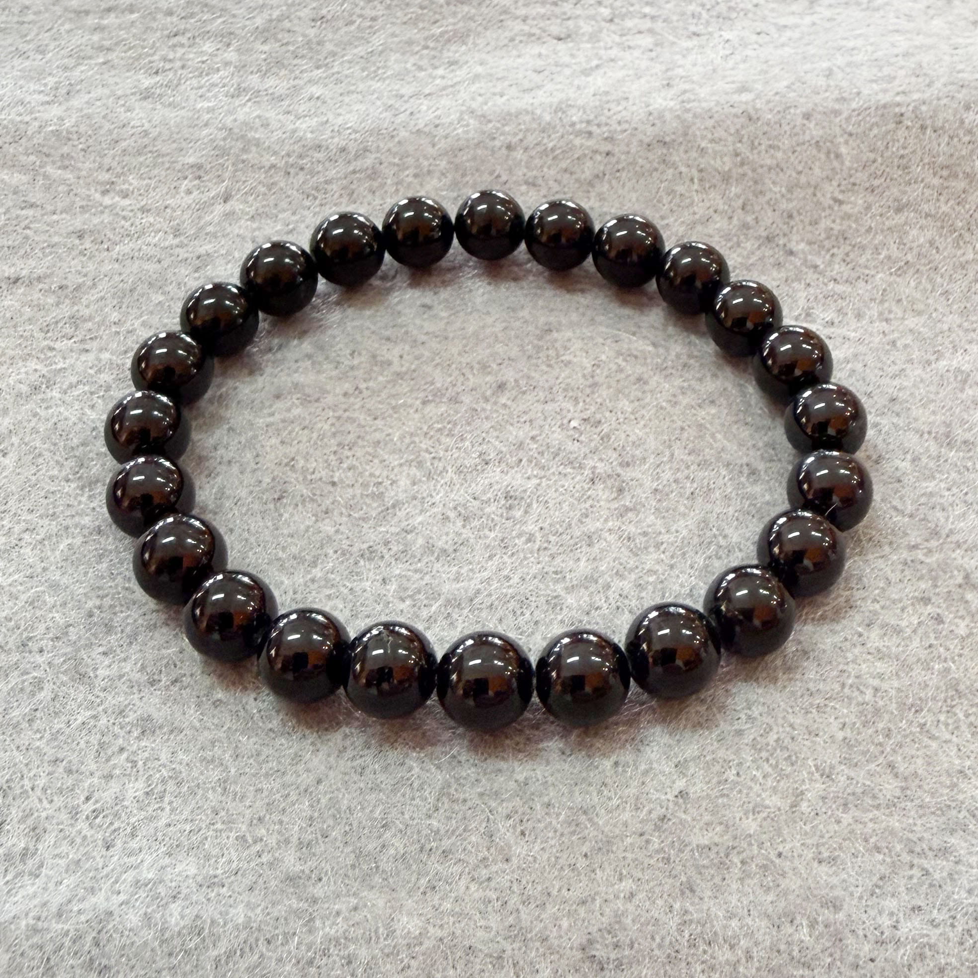 Turmalin Karma Edelstein Armband 8 mm – geweiht für Schutz, Befreiung & innere Stärke