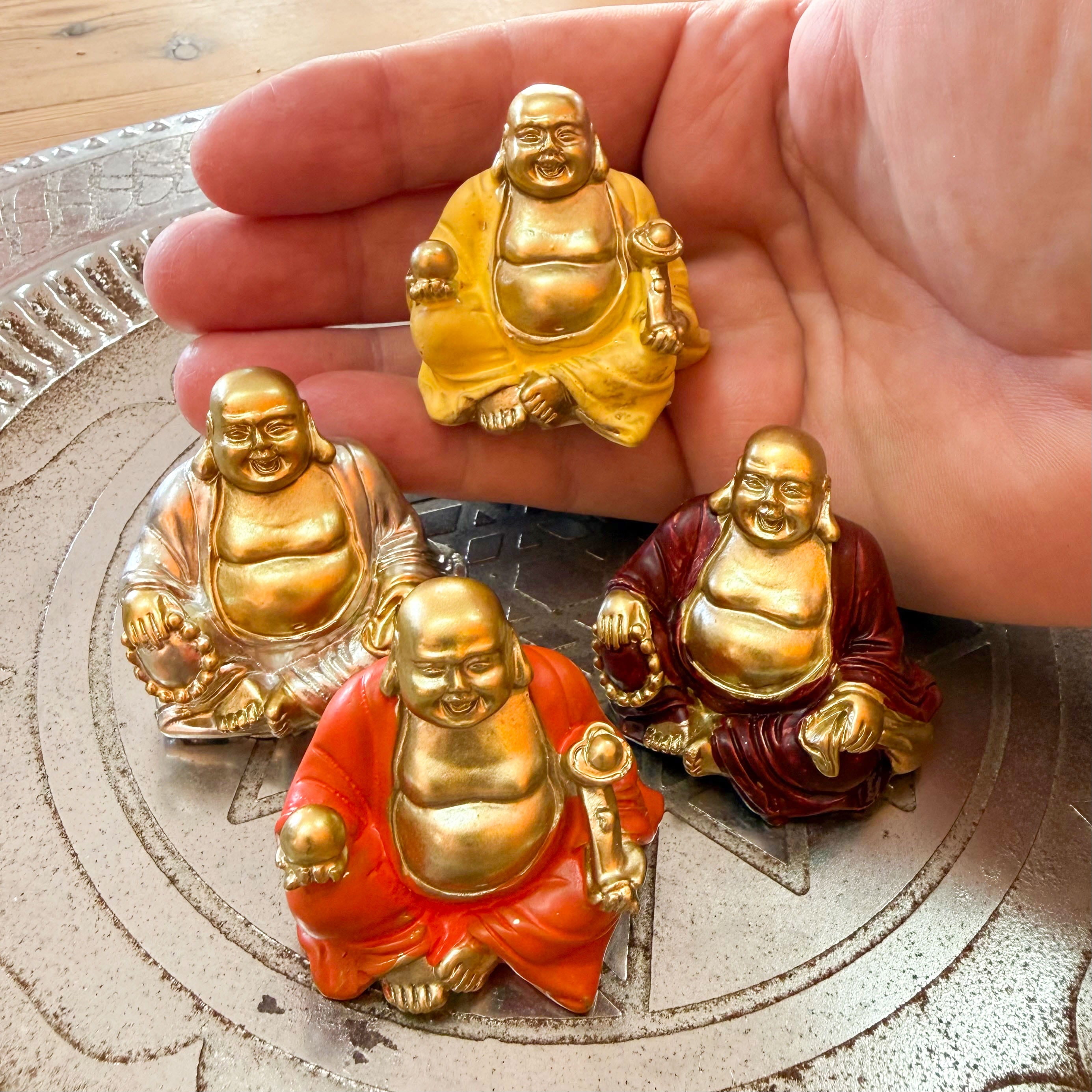 Deko Buddha Gold – Glück, Lebensfreude & innere Ruhe