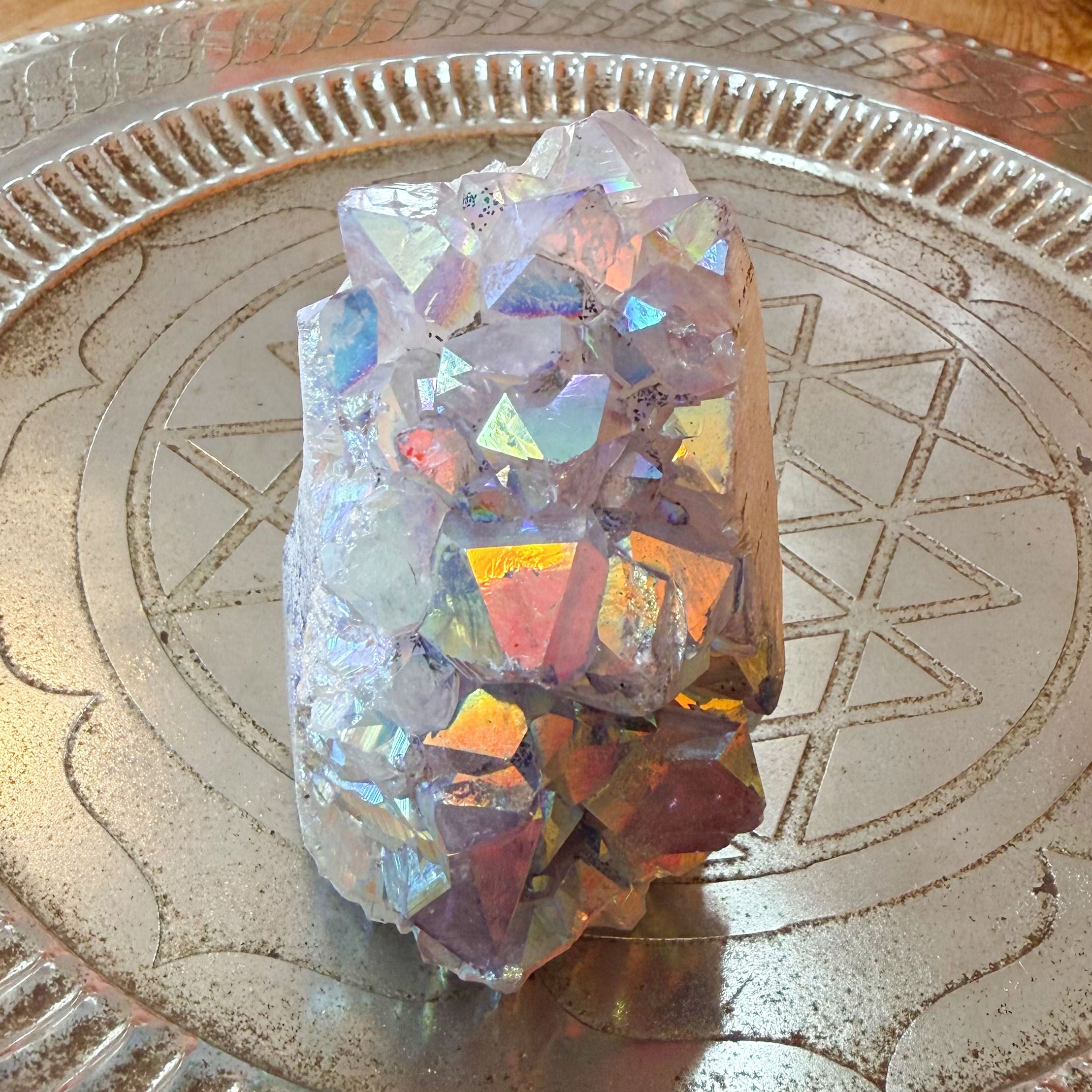 Angel Aura Edelstein Heilstein Druse – Meditation, Licht & Lebensfreude