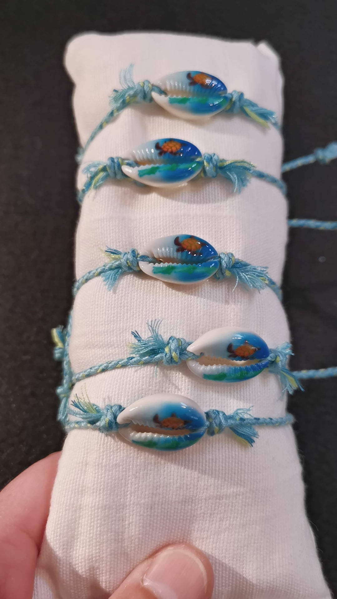 Schildkröte Wasserschildkröte Muschel Karma Armband, Boho Schmuck, geweiht - Freiheit und Harmonie