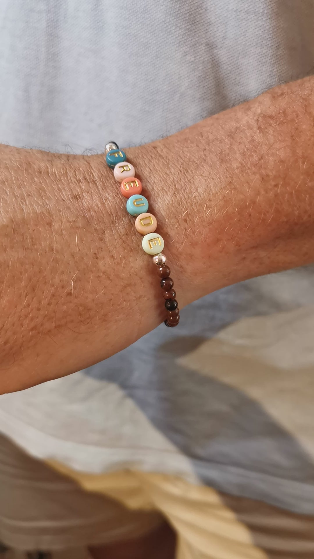 Mahagoni Obsidian "stille Worte" Heilstein Edelstein Karma Armband, geweiht, Freude Freude Freude