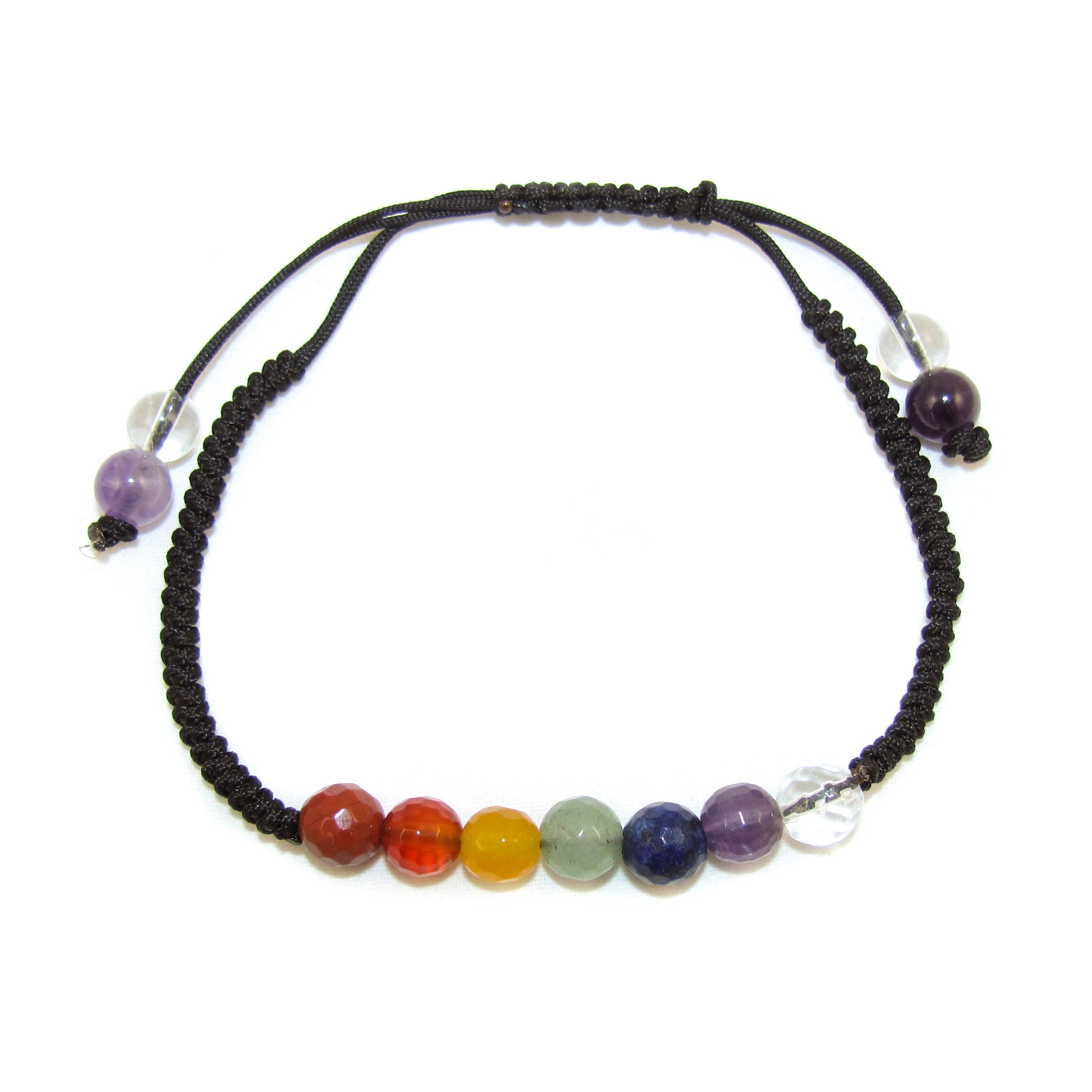 Chakren Armband mit facettierten Edelsteinen für Harmonie