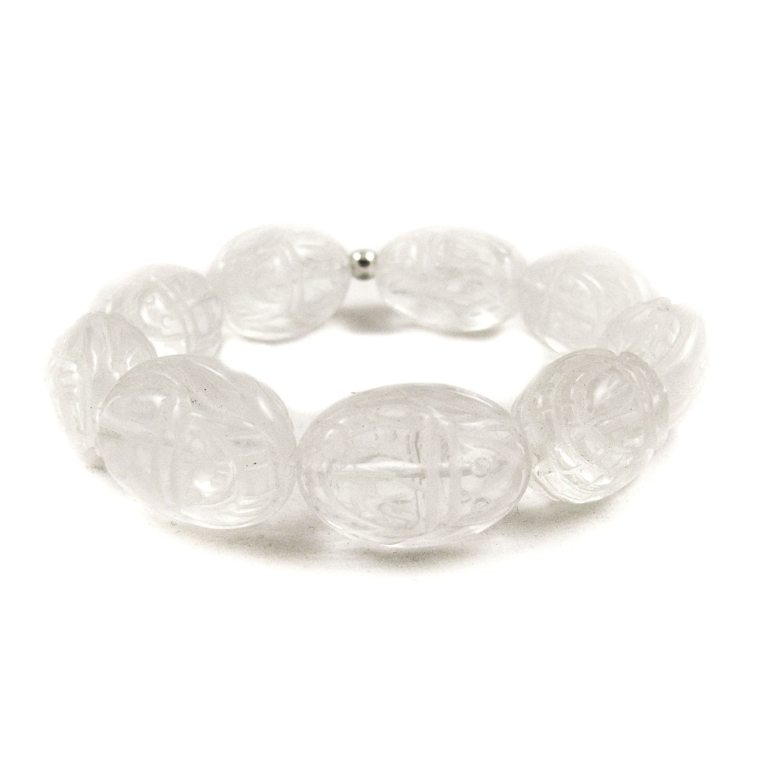 Bergkristall Skarabäus Edelstein Armband - Schutz