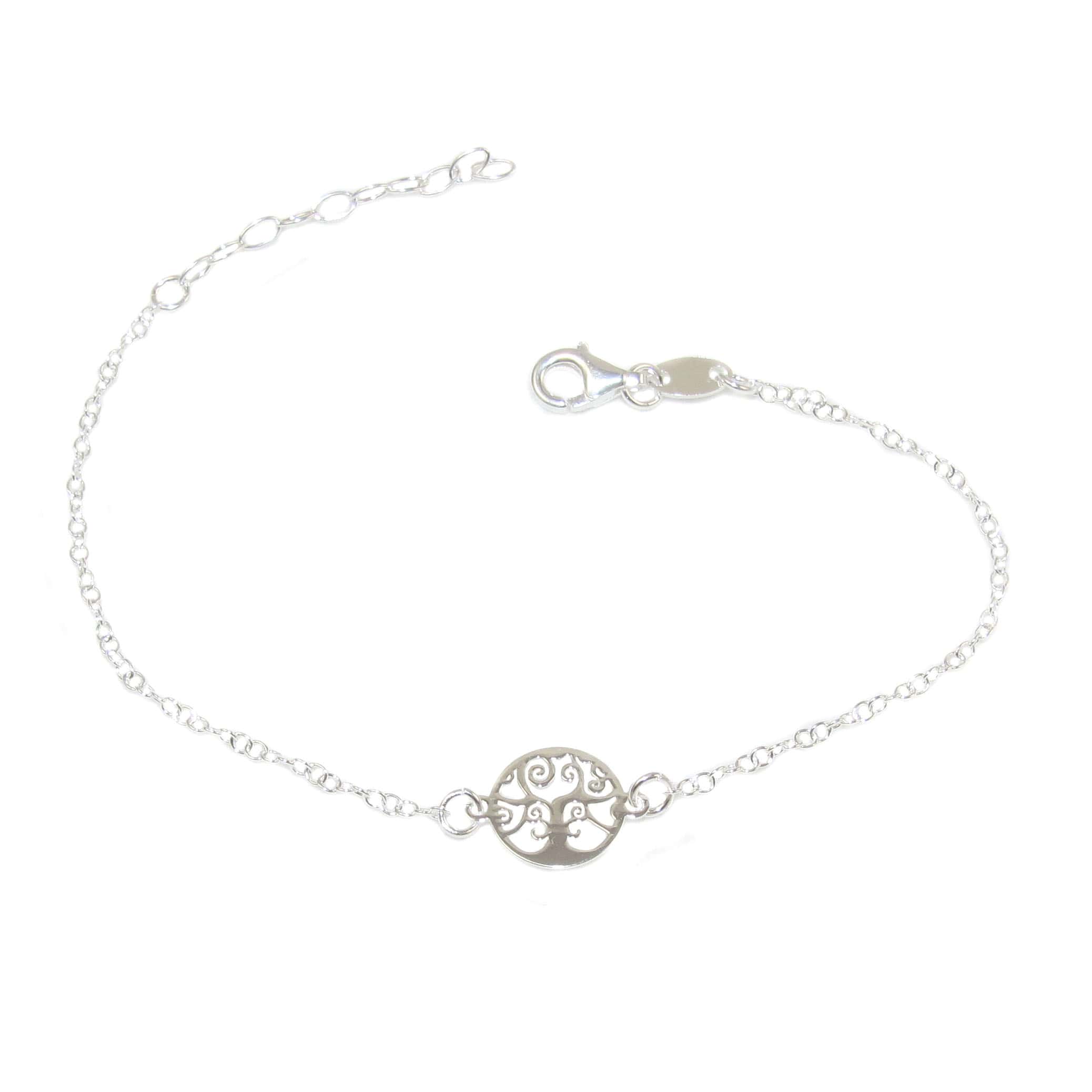 Lebensbaum Talisman Glücksbringer Sterlingsilber Armband - Standhaftigkeit, Durchhaltevermögen