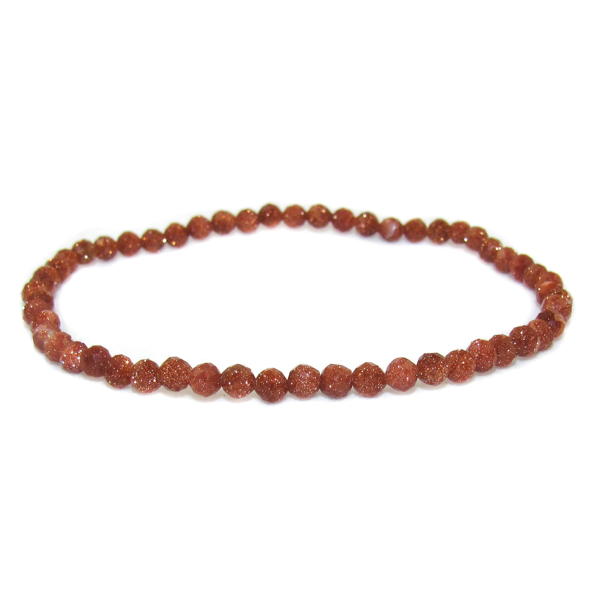 Gold Aventurin, Goldfluss Heilstein Edelstein Armband, 3 mm, Eigenliebe