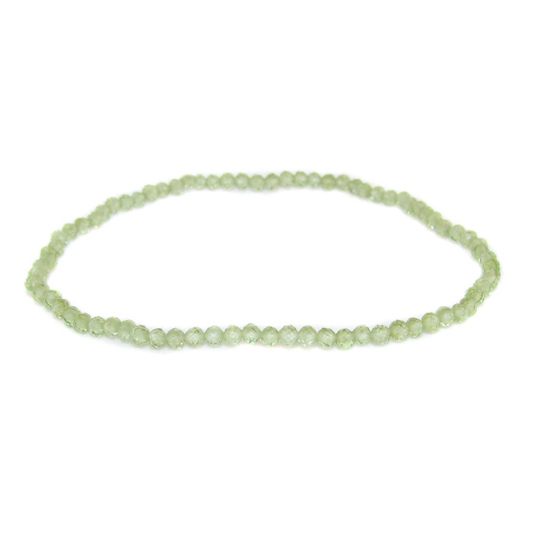 filigranes Peridot Olivin Edelstein Heilstein Armband grün, 2 mm - positive Lebenseinstellung