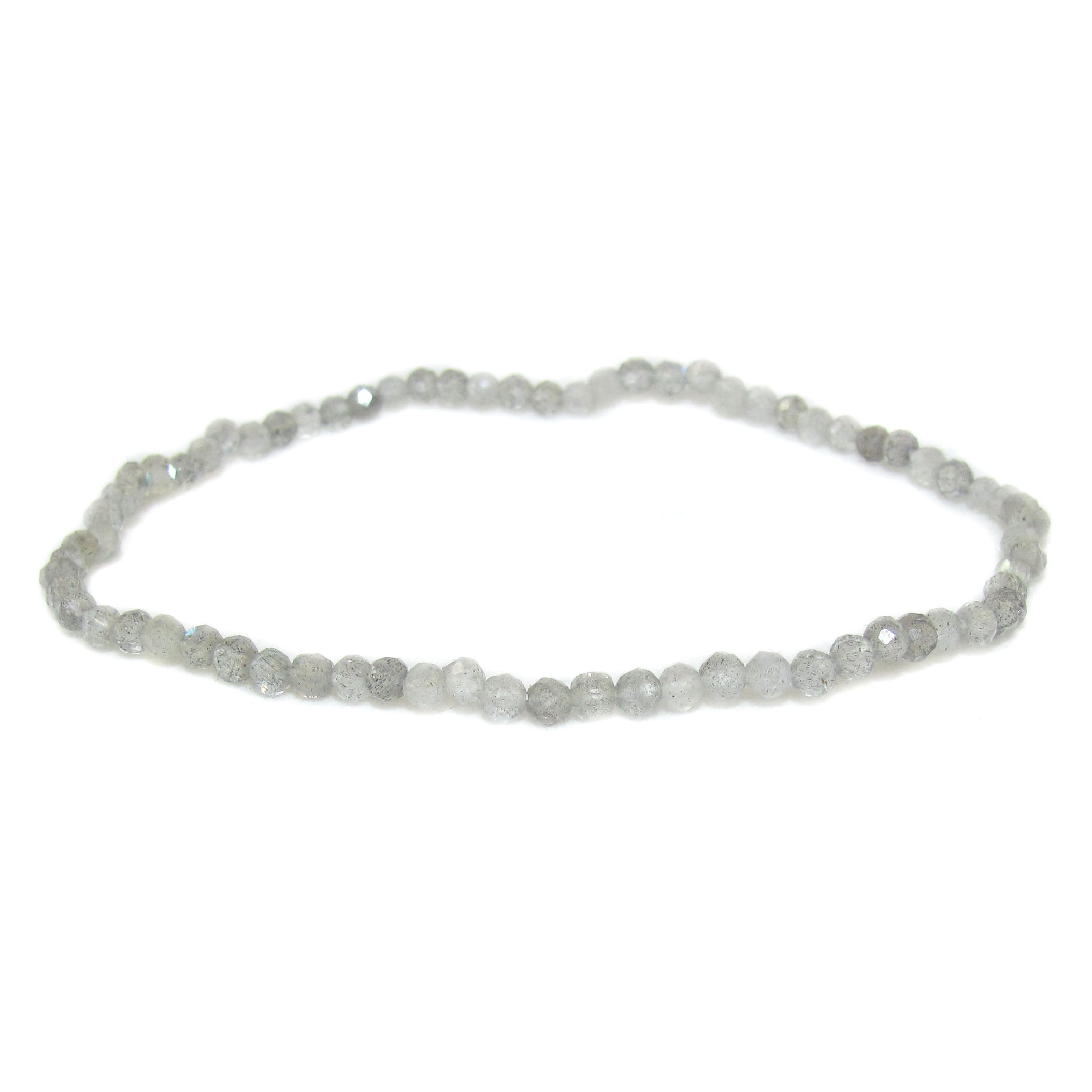 Labradorit Edelstein Armband filigran, lichtvoller 2 mm Heilstein Schmuck, Seelenbalsam