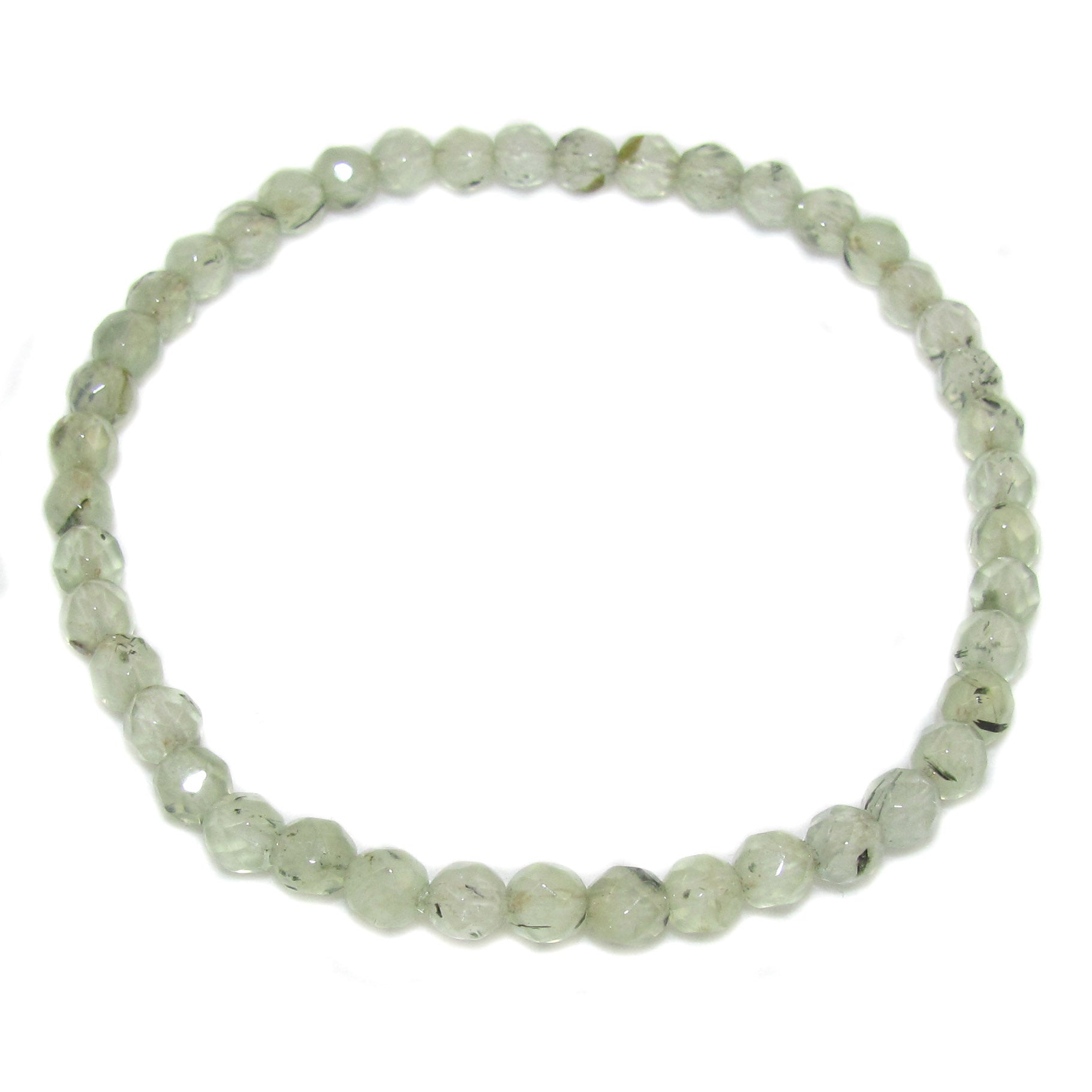 Prehnit Edelstein Heilstein Armband grün facettiert - Akzeptanz und Harmonie - samaki originals