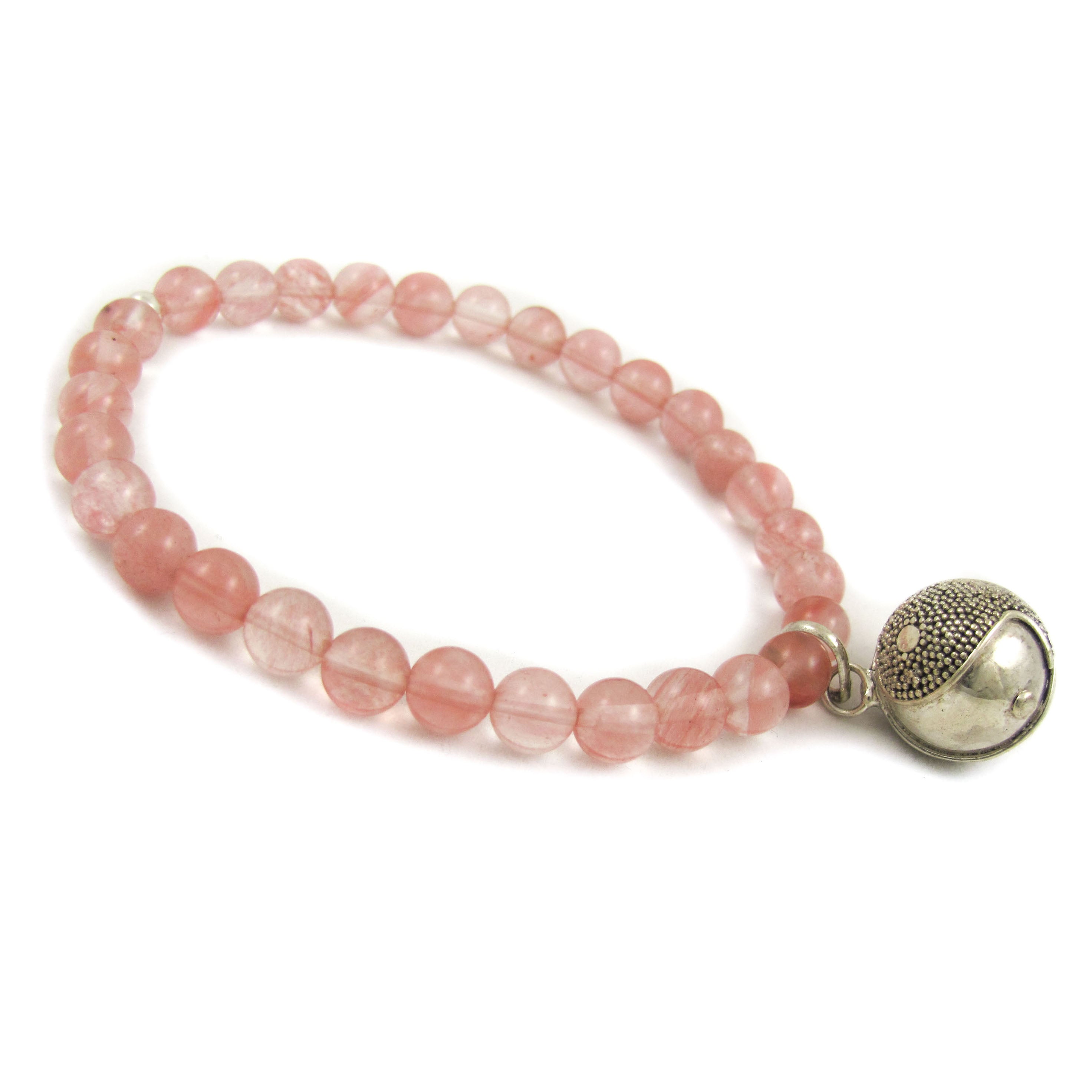 Yin Yang Engelsrufer Armband mit Wassermelonen Turmalin Edelstein