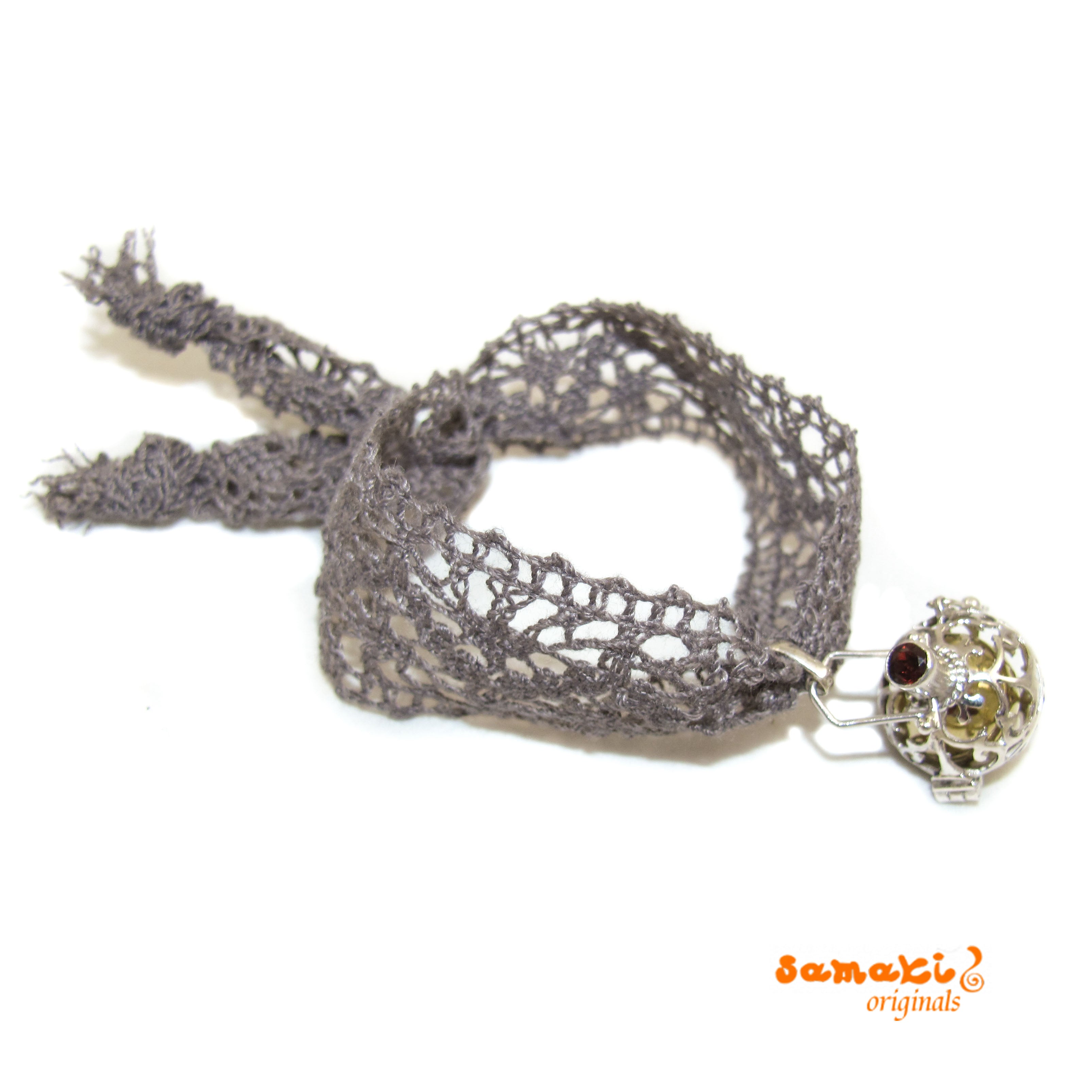Engelsrufer Granat Edelstein Armband mit Spitze für Damen