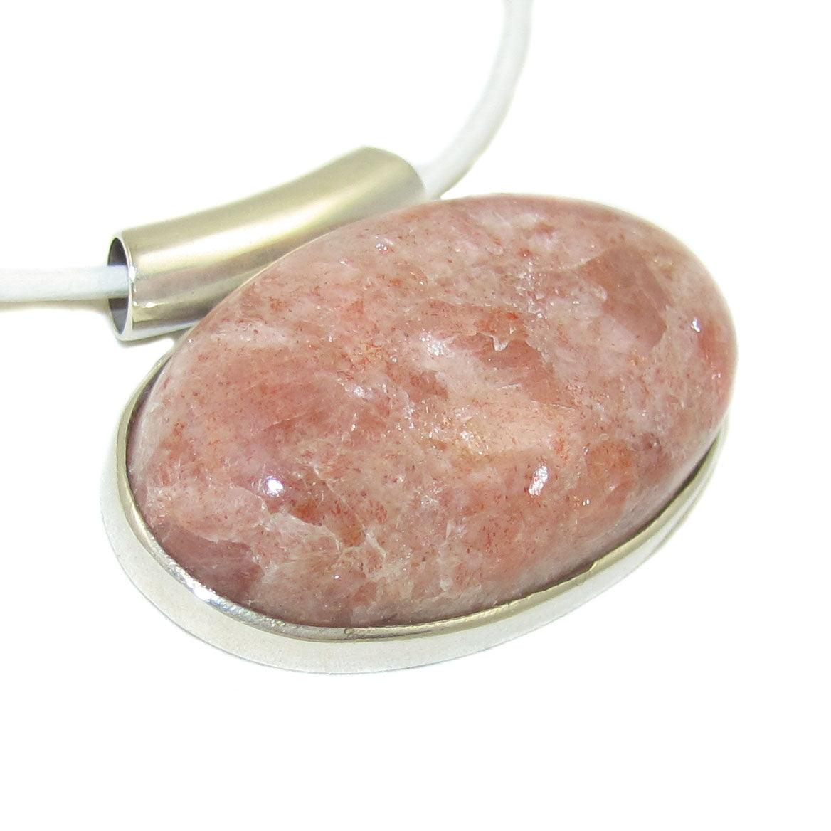 Sonnenstein Edelstein Anhänger Sterlingsilber für Damen