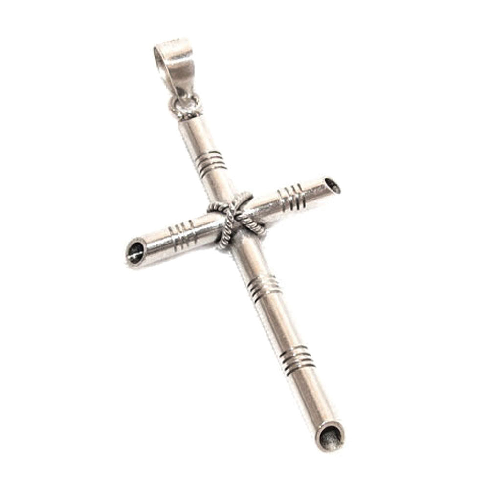 grosses Kreuz Sterlingsilber Schmuck Anhänger