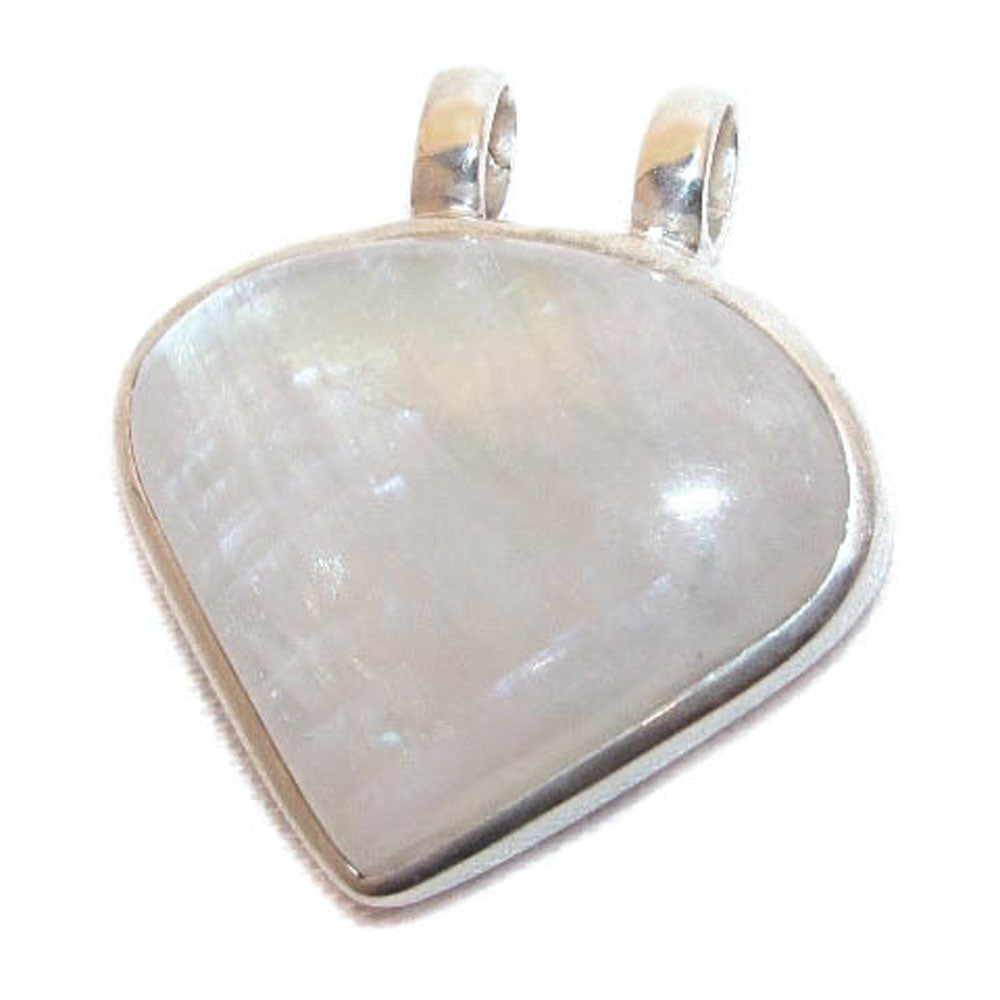 Regenbogen Mondstein Edelstein Sterlingsilber Anhänger