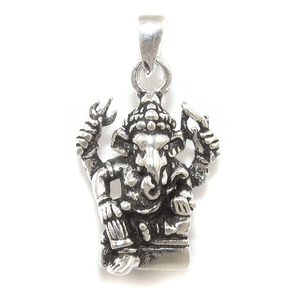 Ganesha Sterlingsilber Talisman Anhänger - Schutz