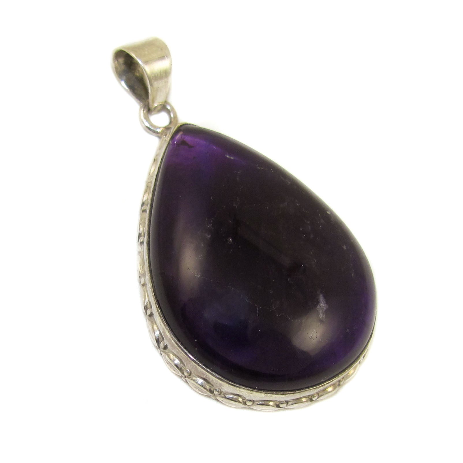 Amethyst Edelstein Anhänger XL - Intuition und Harmonie