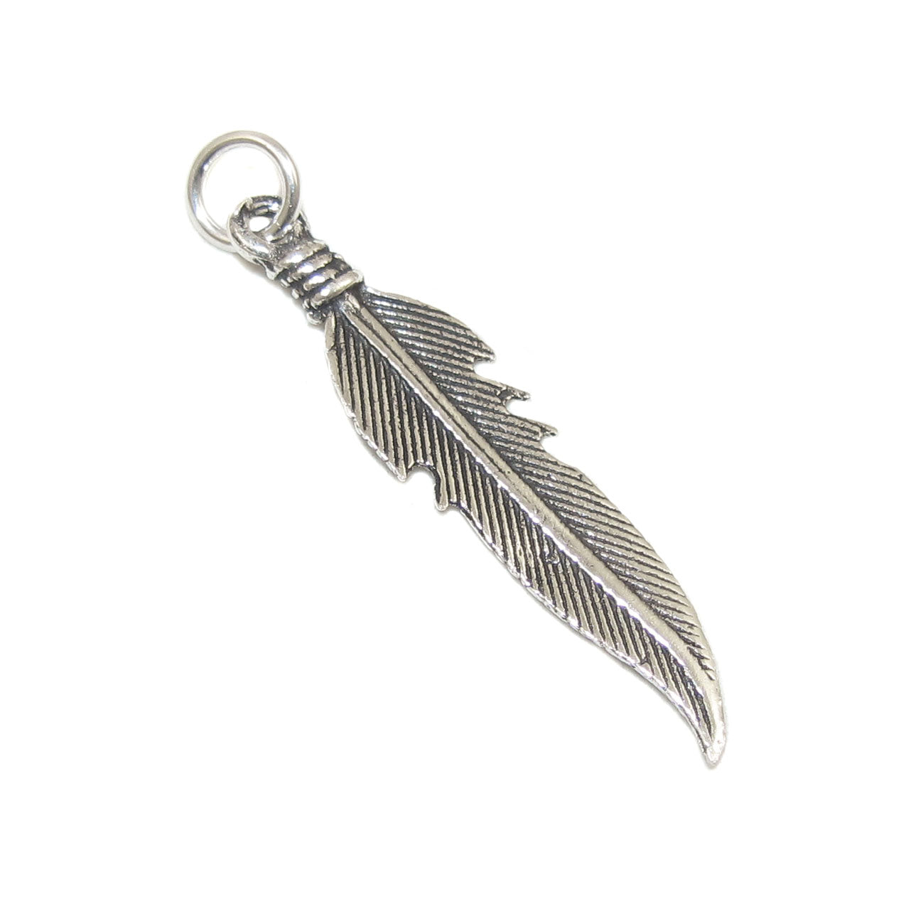 Engel Feder Sterlingsilber Talisman Anhänger filigran - Schutz