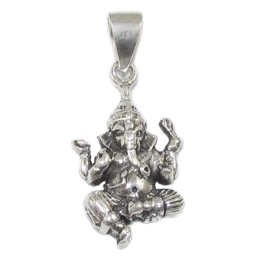 Ganesha Glücksgott Talisman Anhänger Sterlingsilber - Schutz