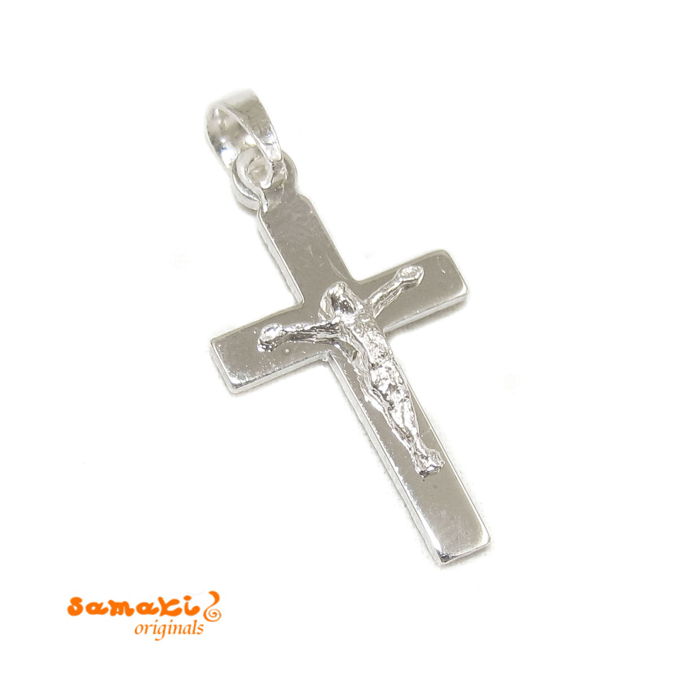 kleines Kreuz Anhänger Sterlingsilber