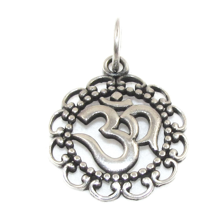 OM Chakra Schmuck Anhänger Sterlingsilber - inneren Frieden - samaki originals