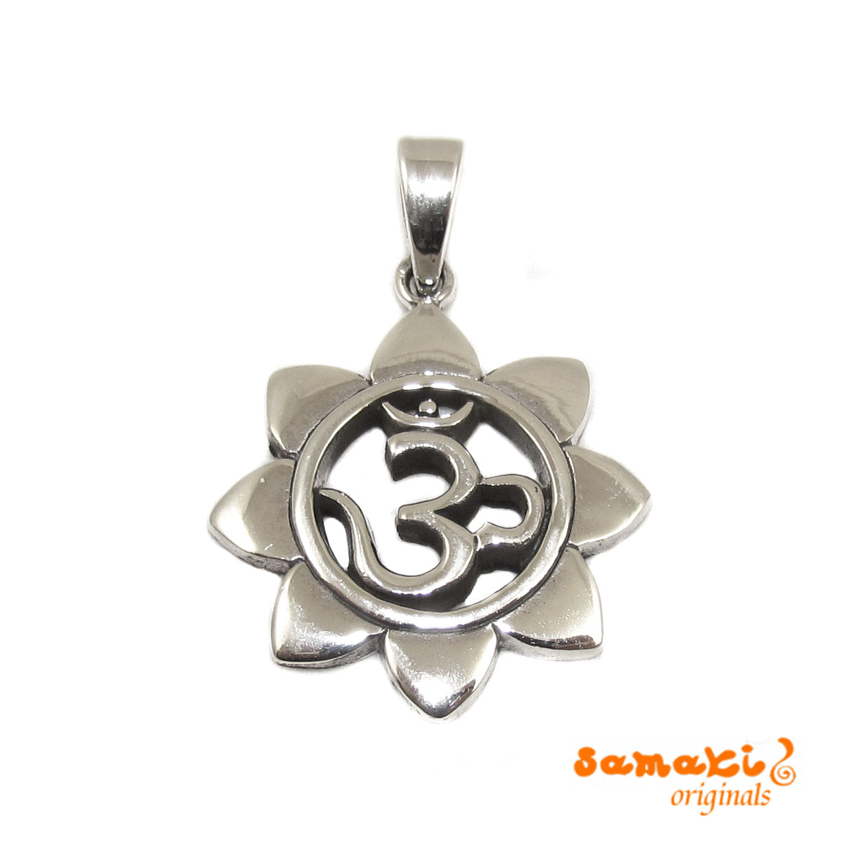 OM Chakra Schmuck Anhänger Sterlingsilber