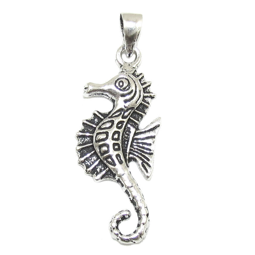 Seepferdchen Talisman Anhänger Sterlingsilber - für Lebensfreude