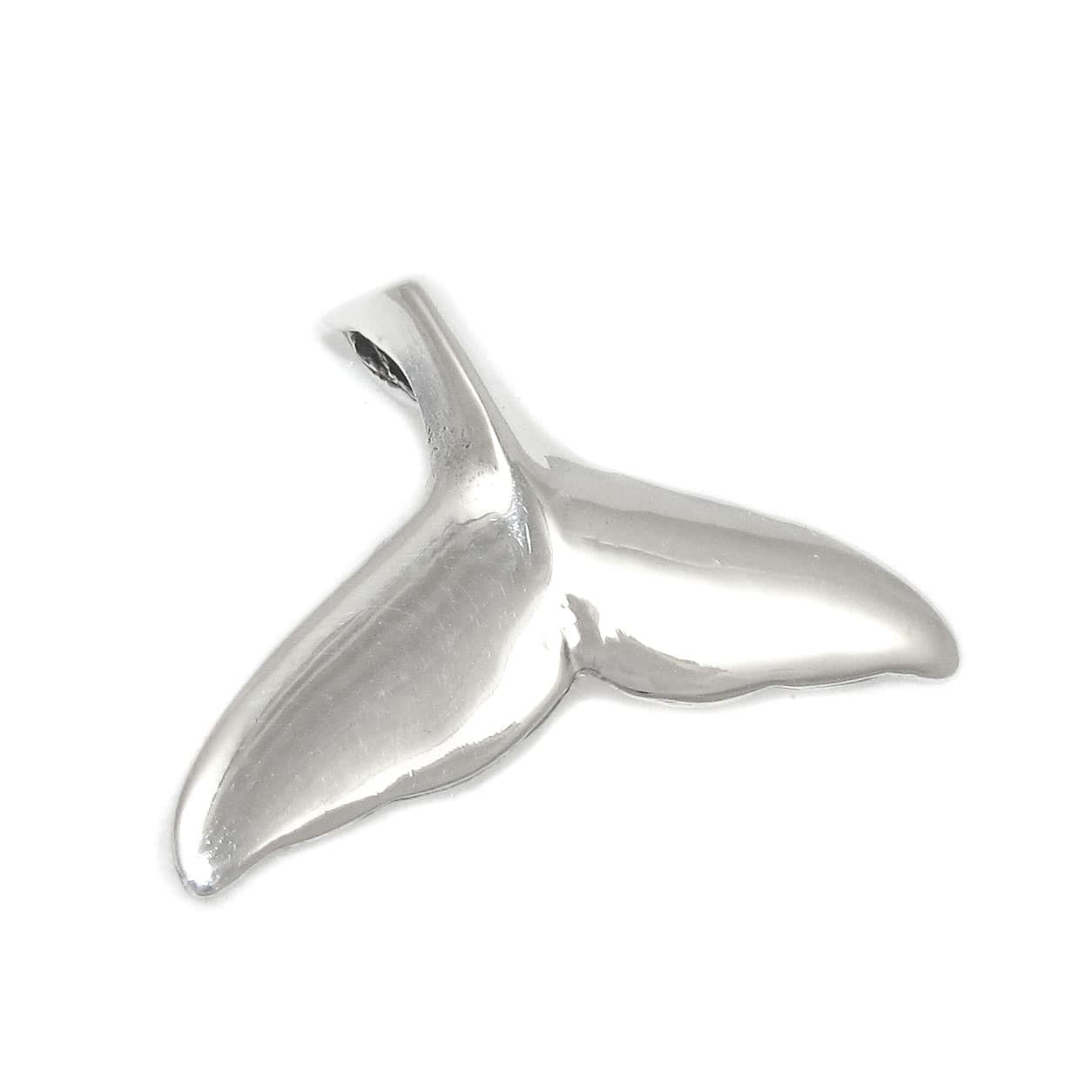 Walflosse Schmuck Talisman Anhänger Sterlingsilber, Krafttier Wal, unisex